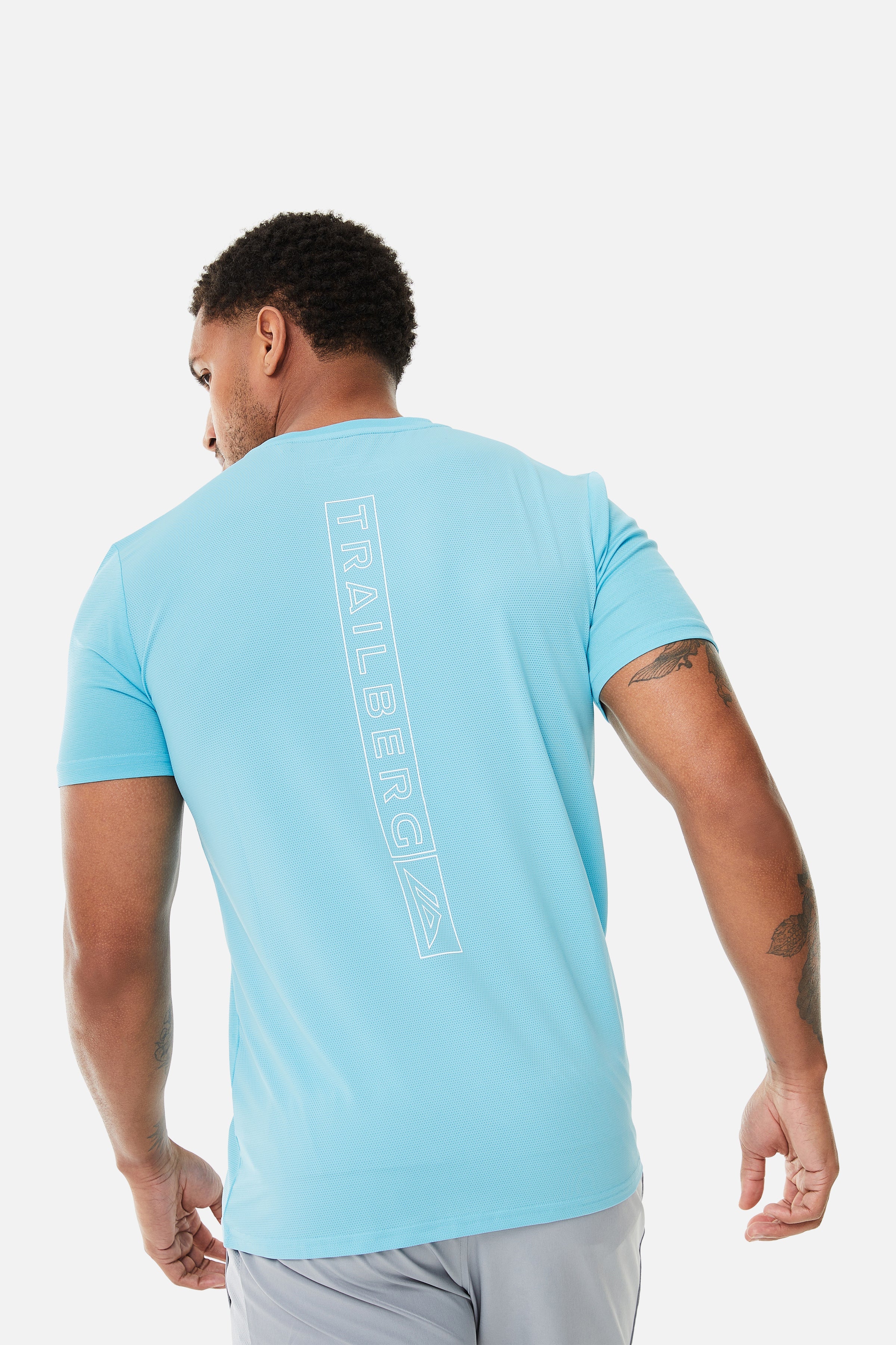 Crest Tee - Electric Azure