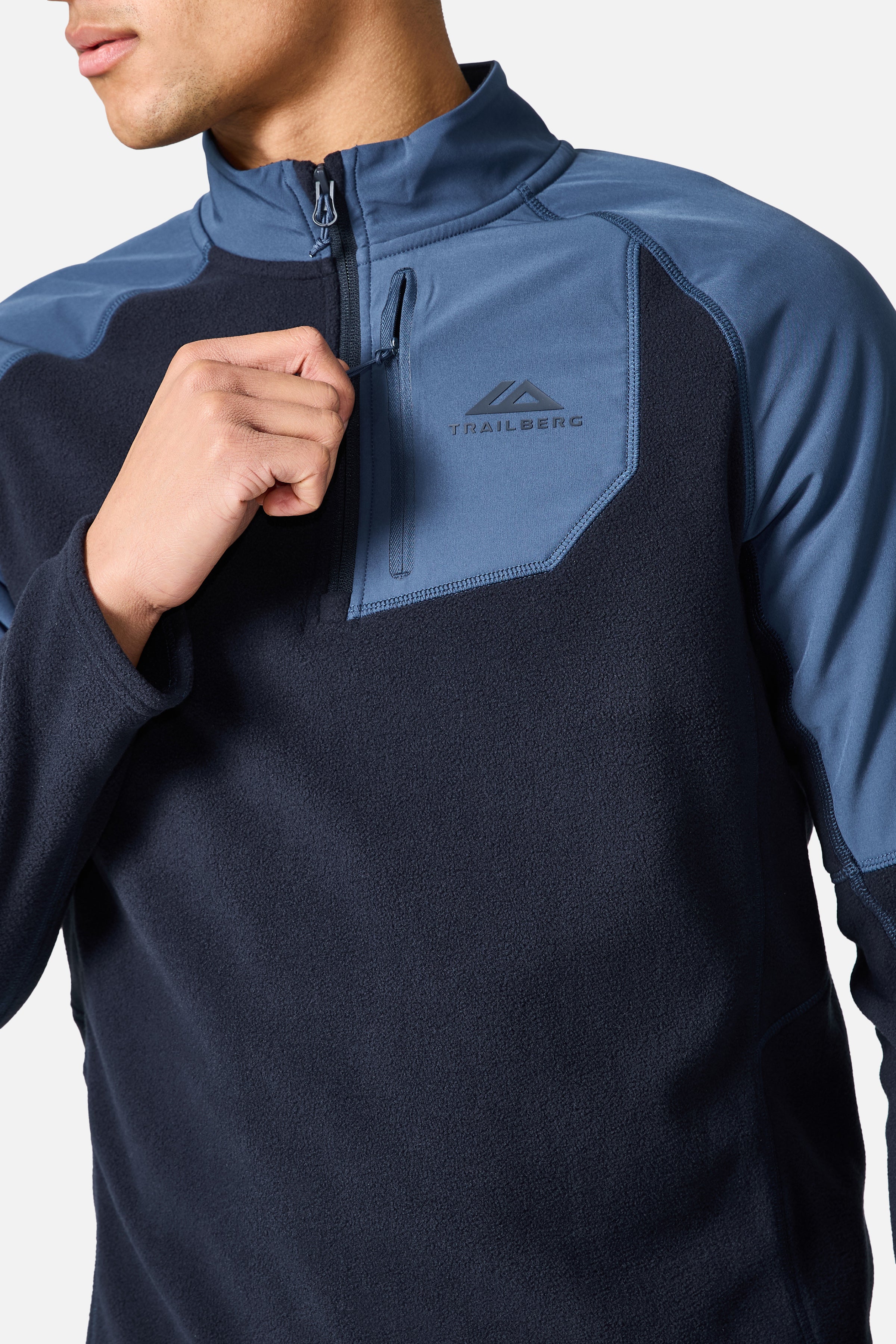 Sierra 1/4 Zip - Deep Ocean/Aqua Eclipse