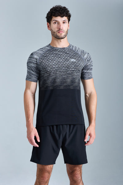 Stride Seamless Tee  - Moon Grey/Urban Smoke/Black/White