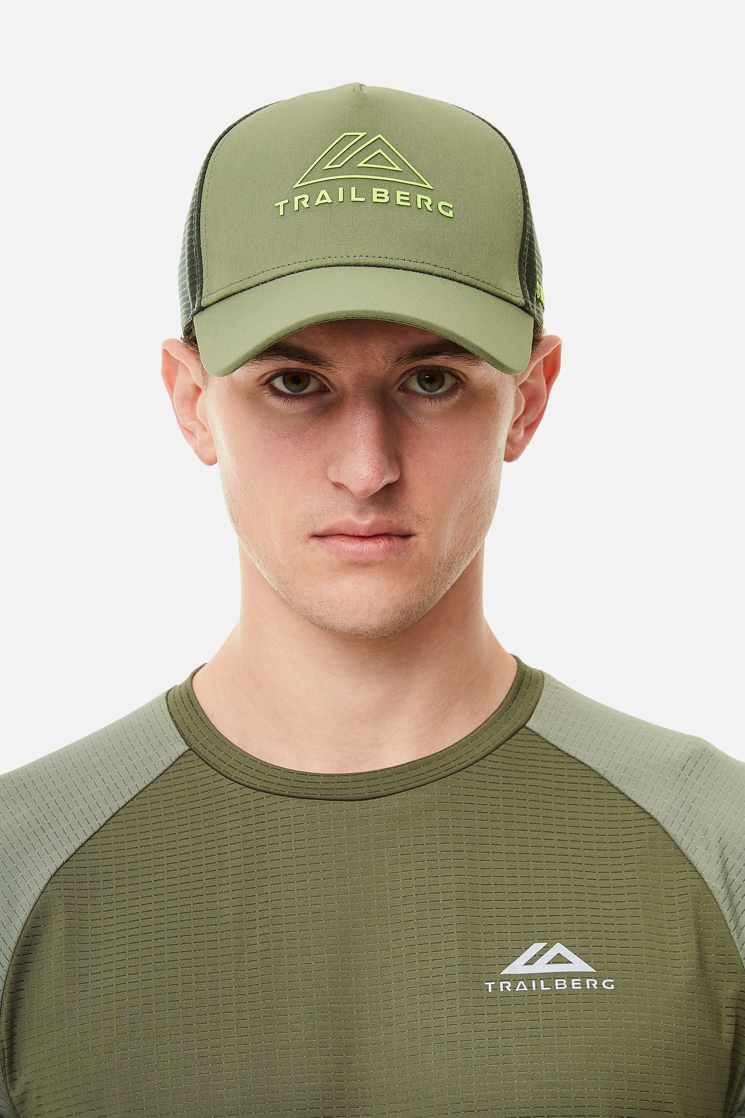 RIDGE TRUCKER CAP - AGAVE/NEON LIME