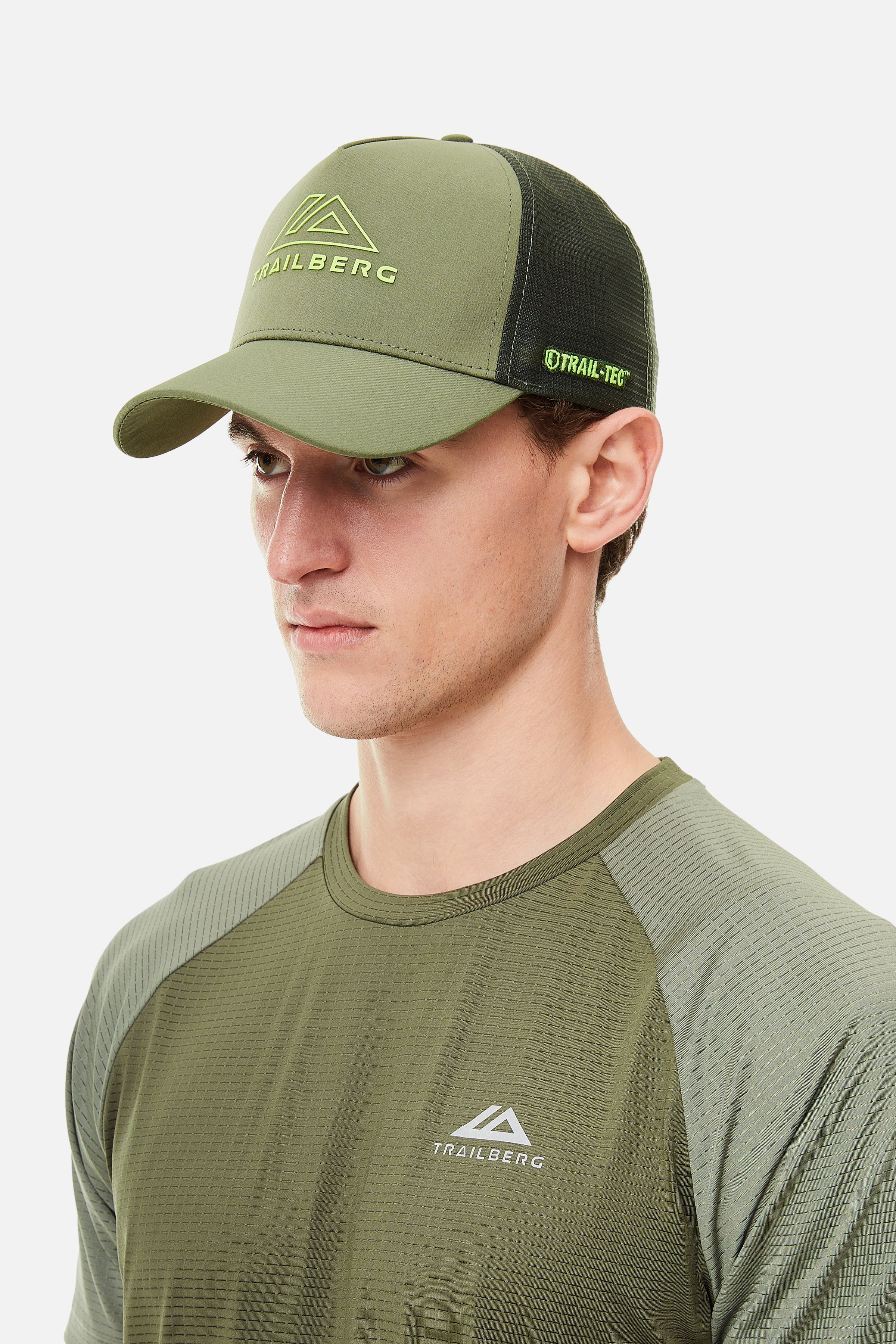 RIDGE TRUCKER CAP - AGAVE/NEON LIME