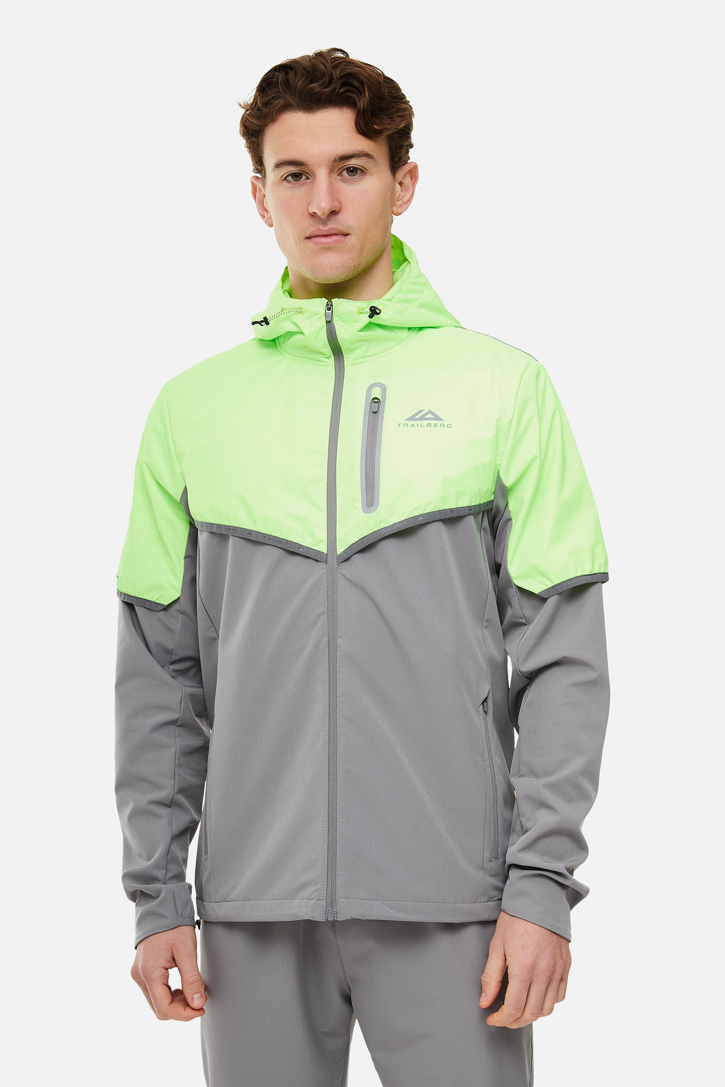 VERTIGO TRACKSUIT- GREY/NEON LIME