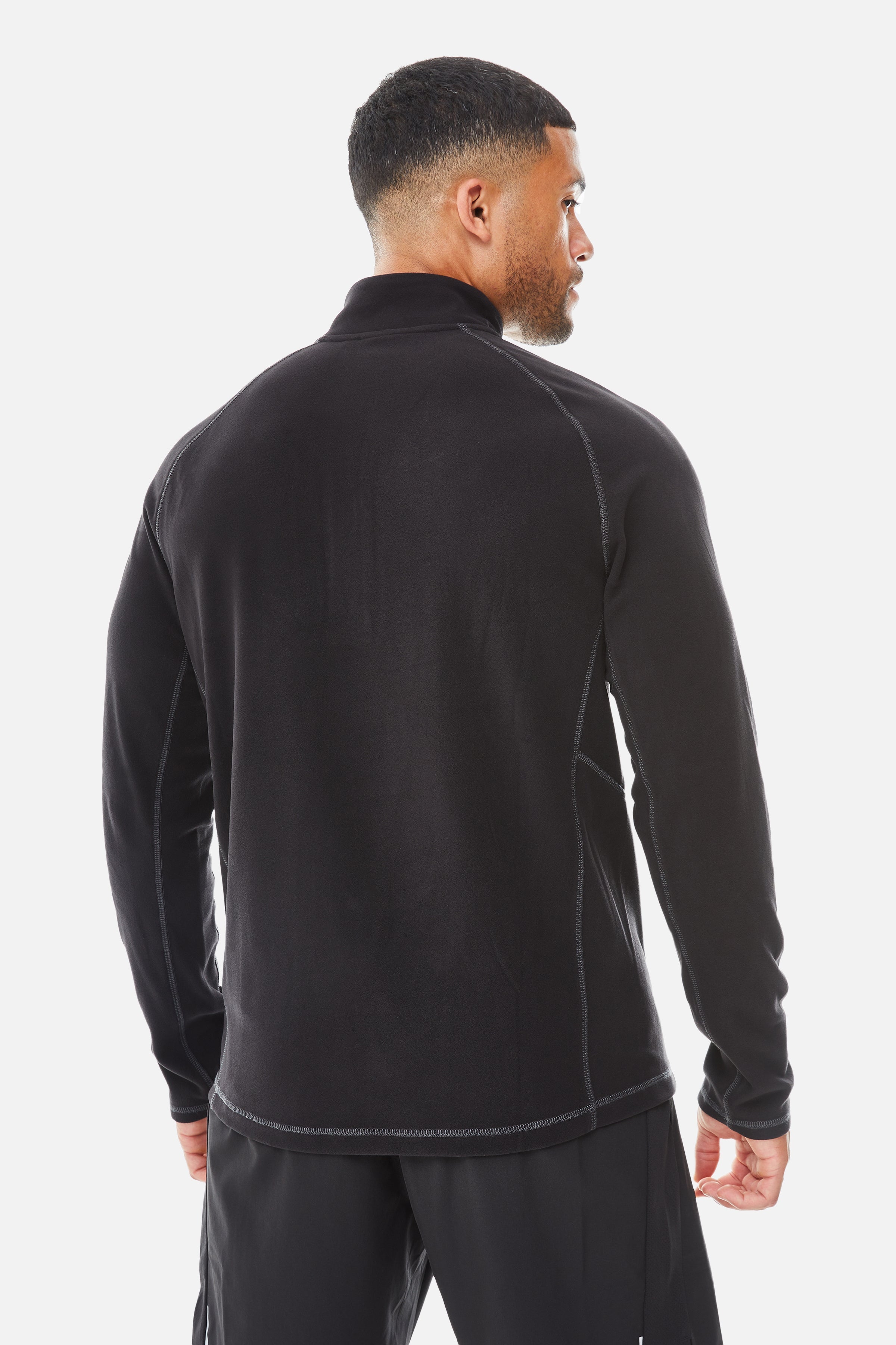 Radius Essentials 2.0 1/4 Zip Twinset - Black