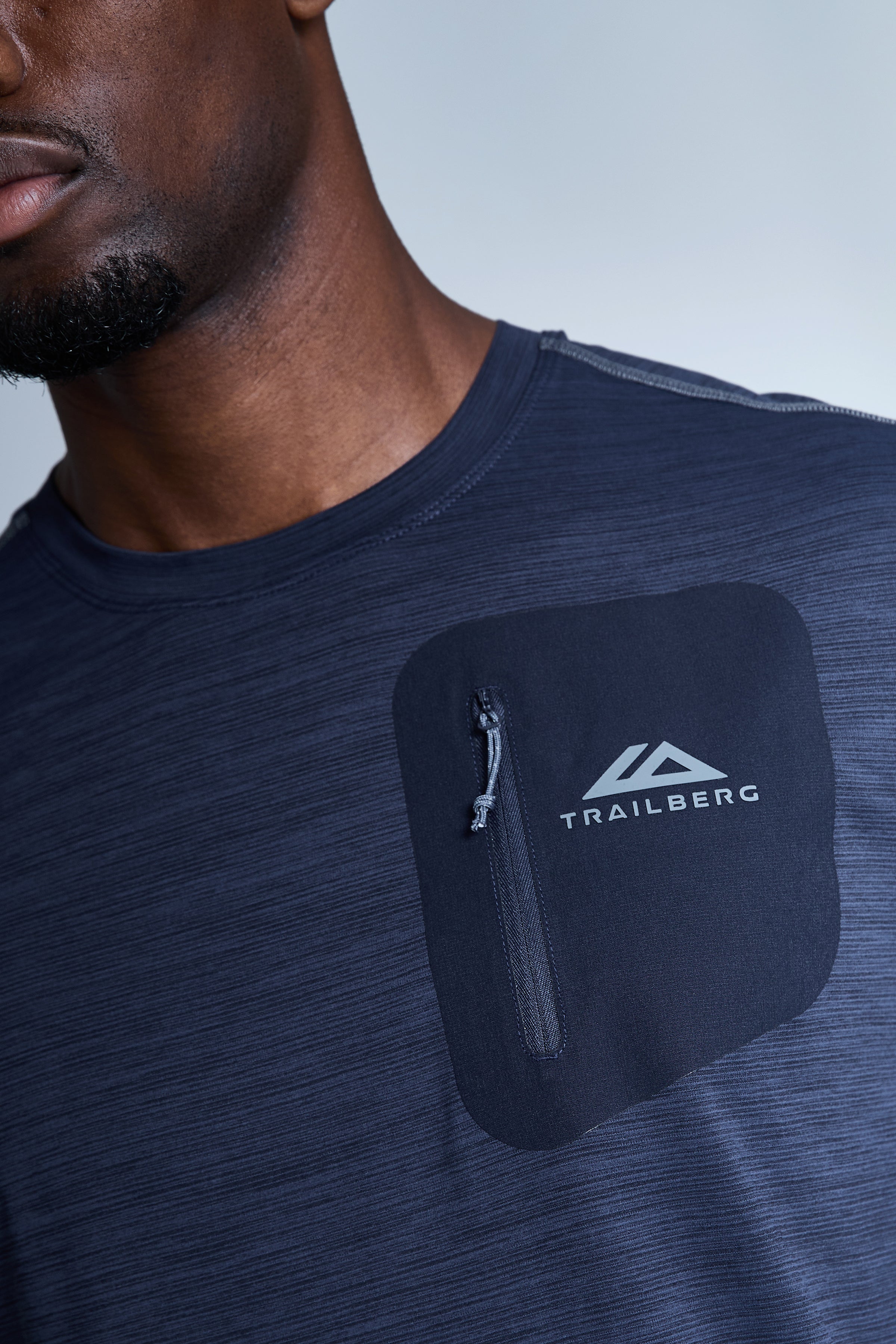 District Gridded Fleece Triset - Deep Ocean/Storm grey