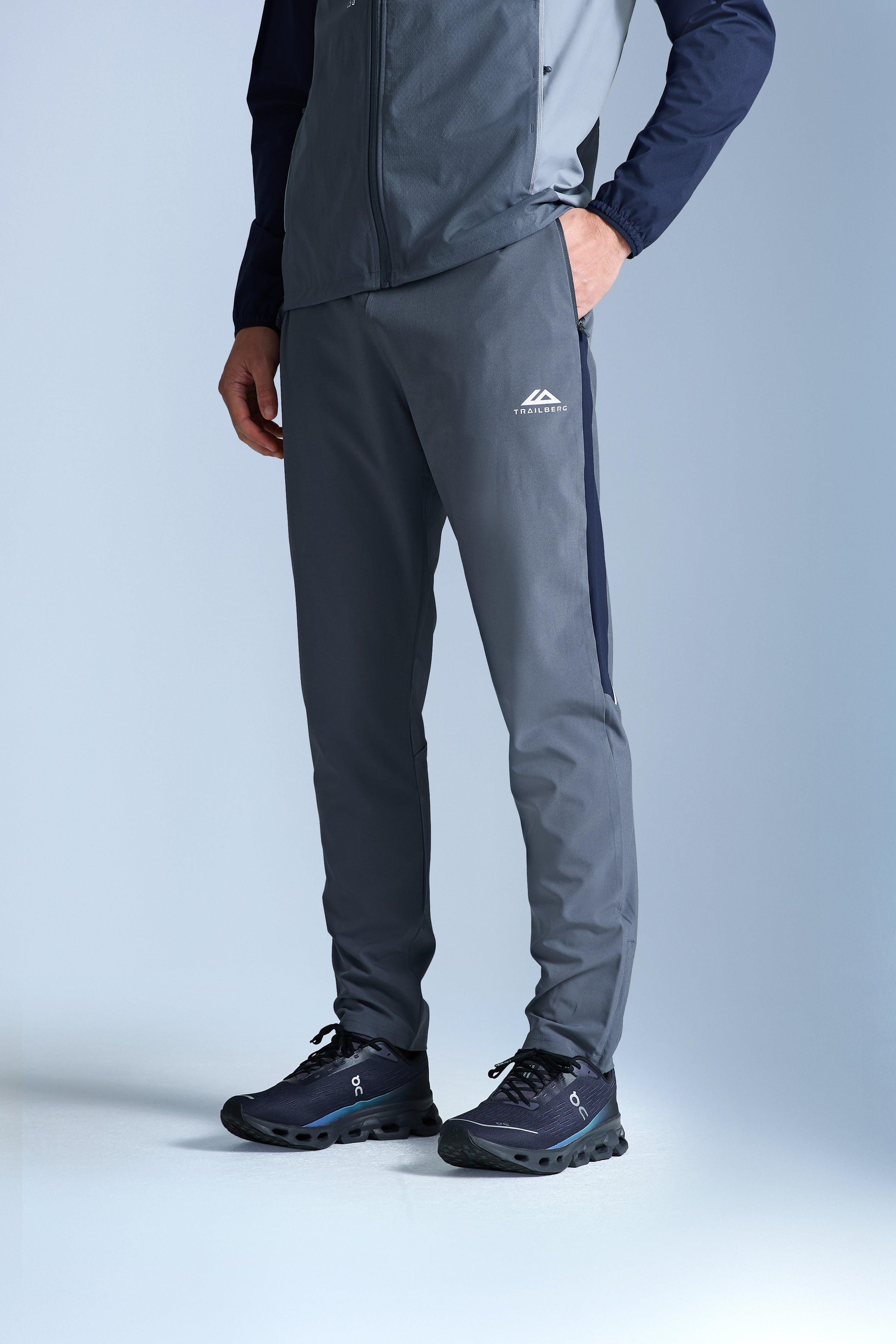 AW25 Triathlon Pant - Storm Grey/Navy Blue