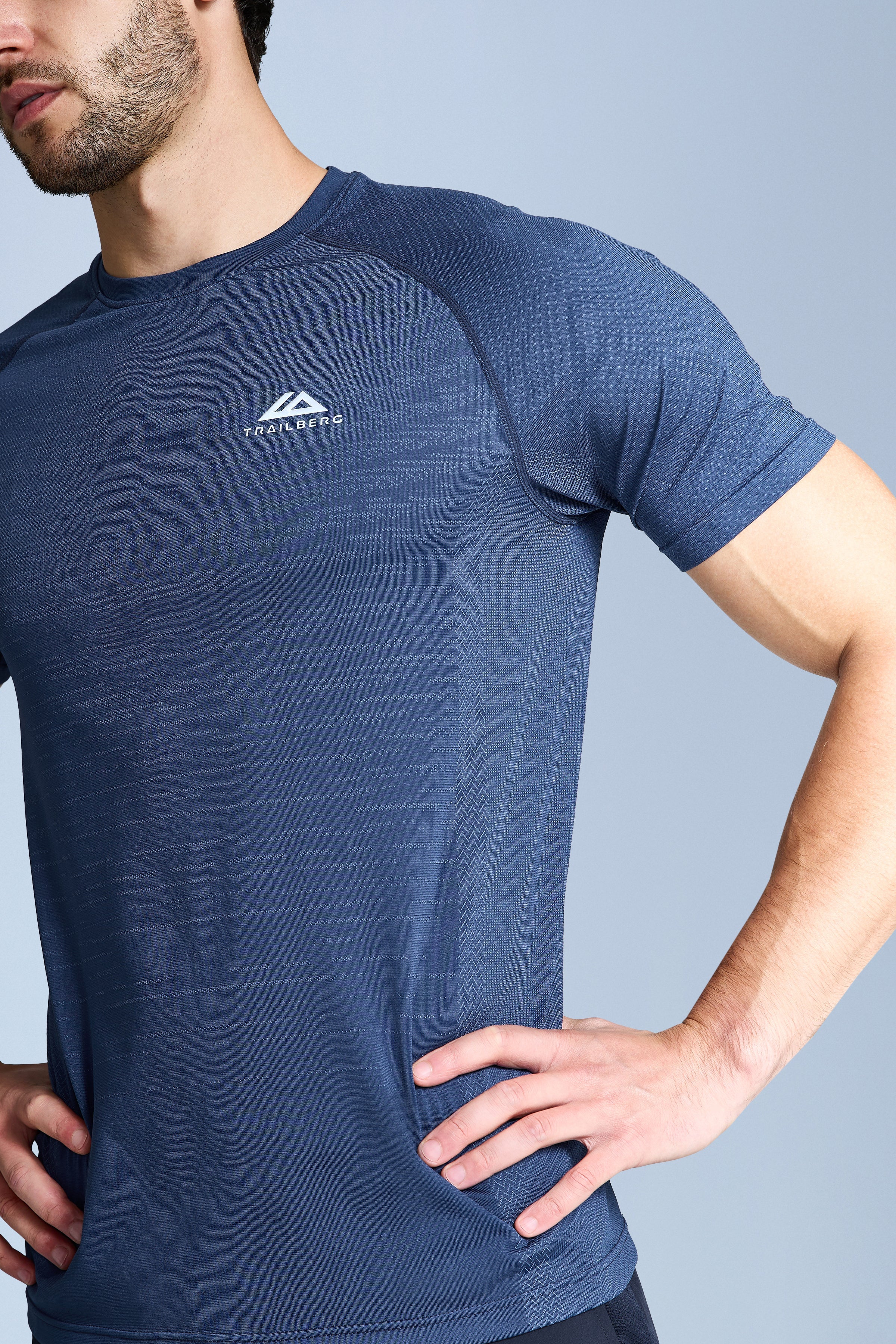 Form Seamless Tee - Aqua Eclipse/Amethyst Blue