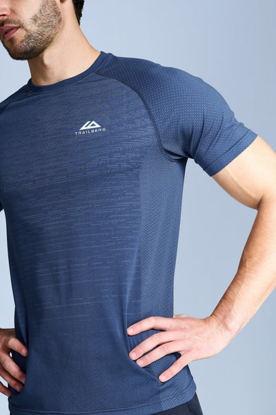 Form Seamless Tee - Aqua Eclipse/Amethyst Blue