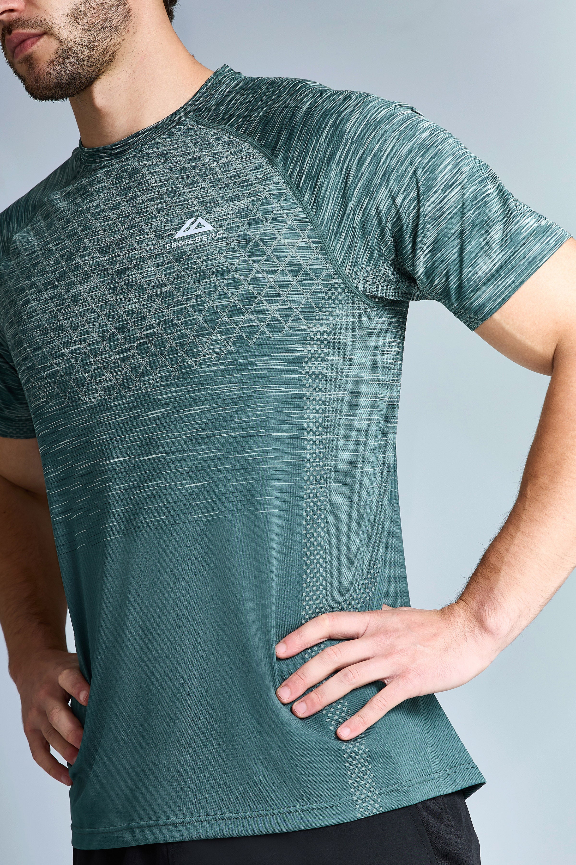 Stride Seamless Tee - Evergreen Mist/Moss Green/Pine Fern/Aloe Frost