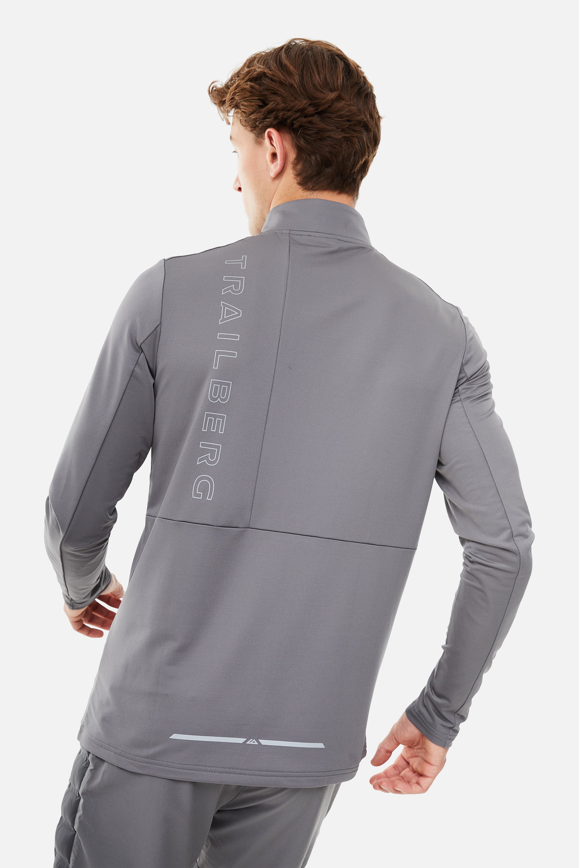 RHINE HYBRID QUARTER ZIP - GREY/DARK GREY