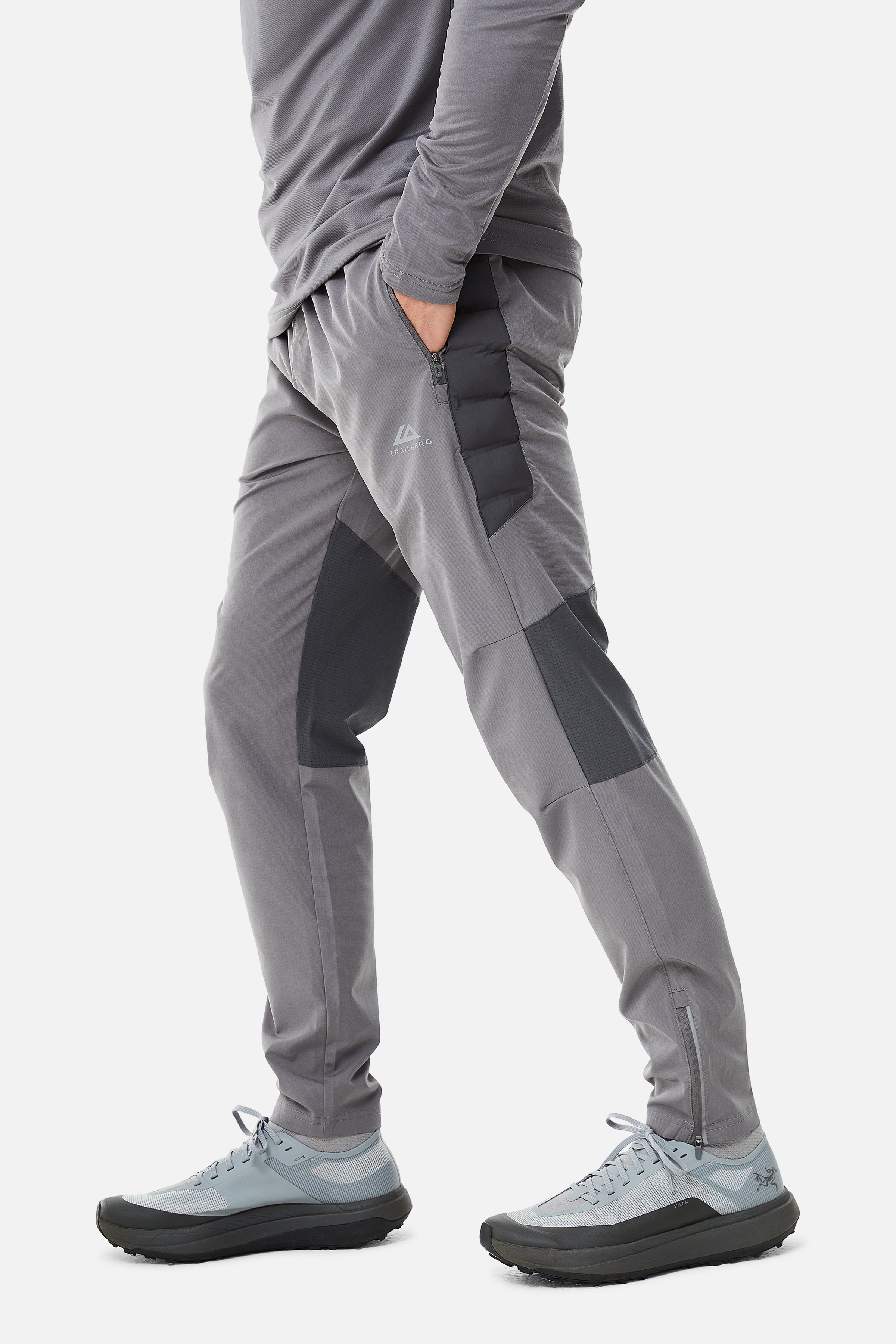 RHINE HYBRID PANT - GREY/DARK GREY