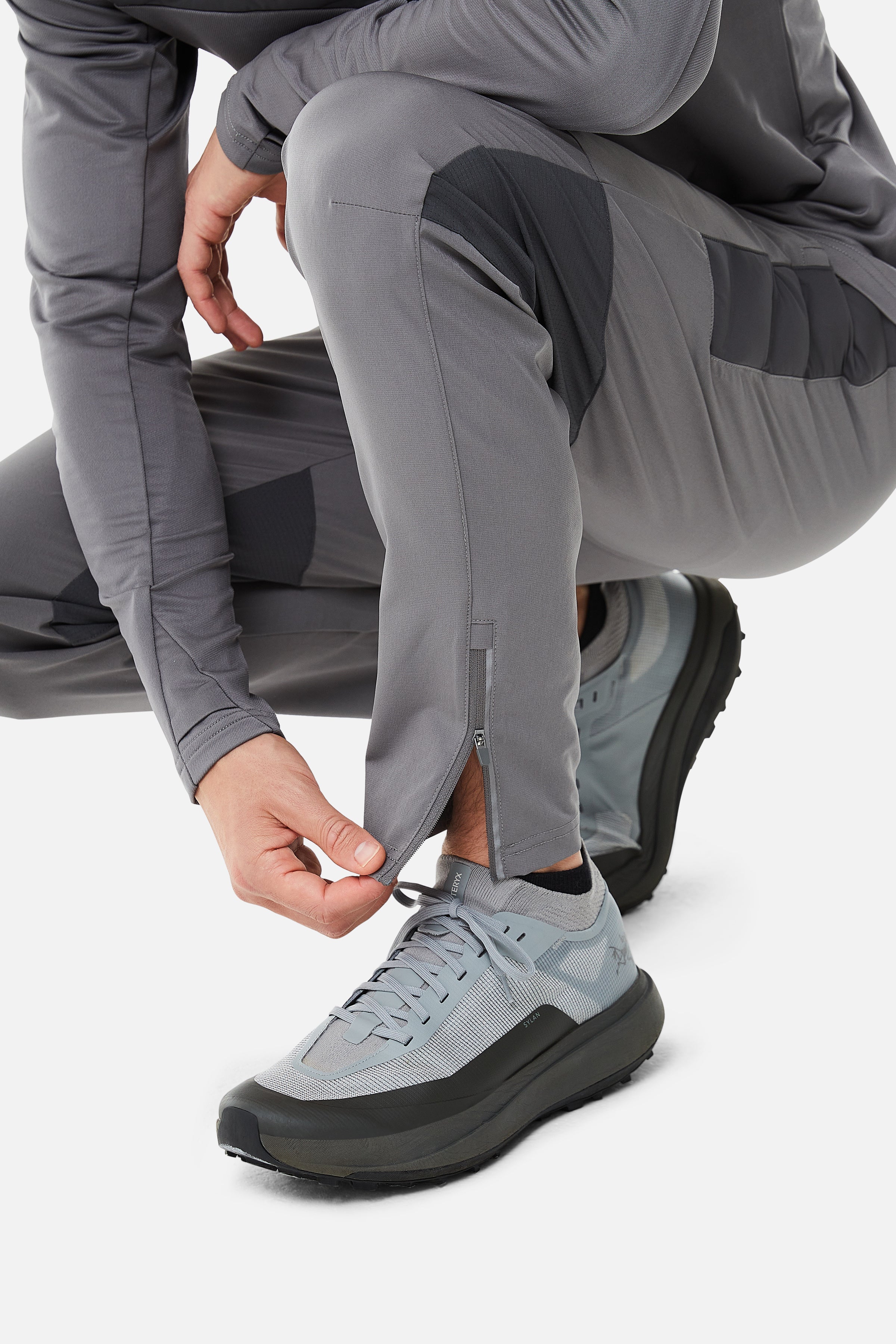 RHINE HYBRID PANT - GREY/DARK GREY