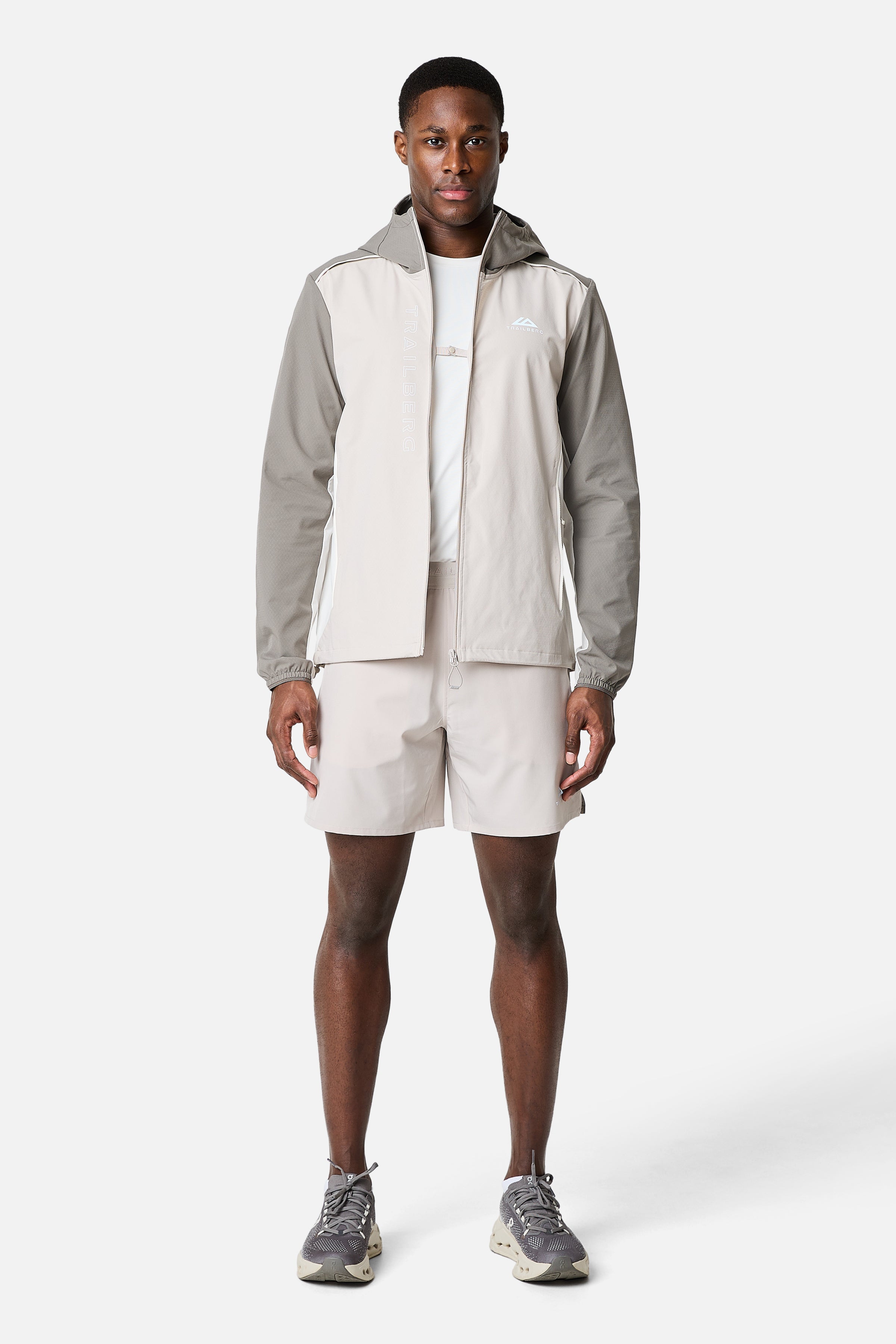 SS26 Triathlon Windbreaker - Pebble Stone/Mocha/Frosted Ridge