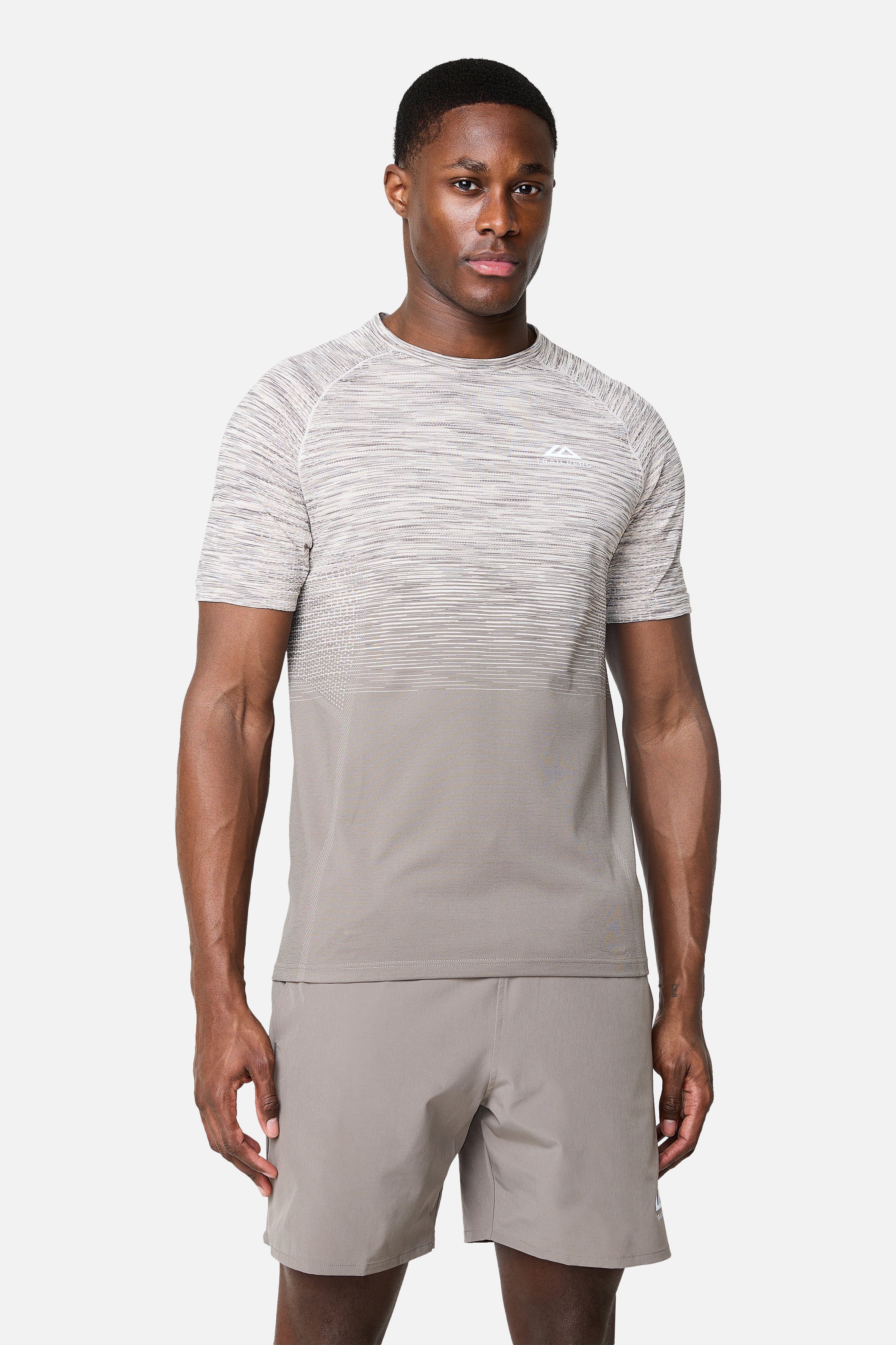 Arc Seamless 2.0 Tee - Mocha/Pebble Stone/Frosted Ridge/White