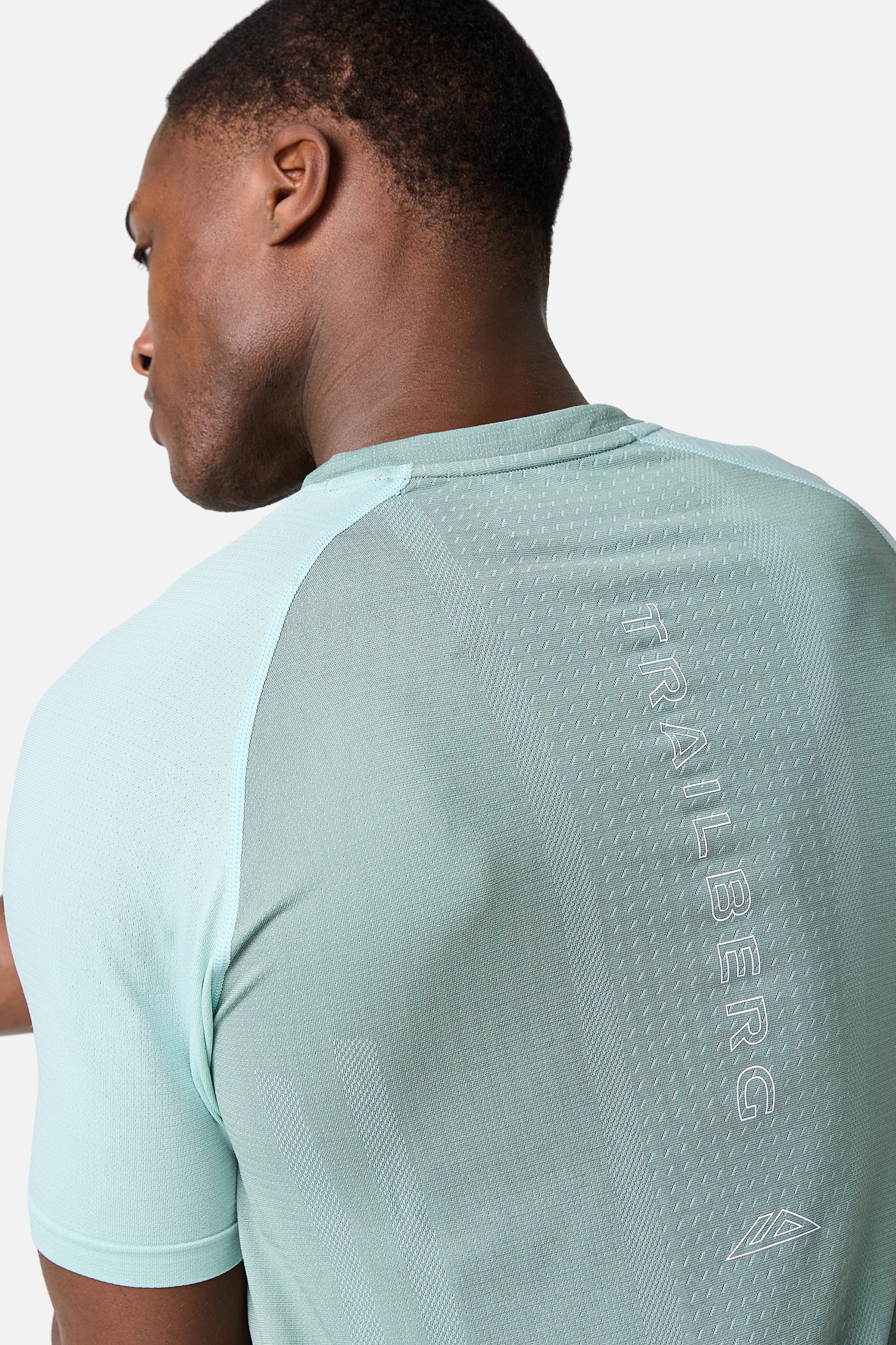 Rapid Dash Seamless Tee - Willow Green/Tide Mist