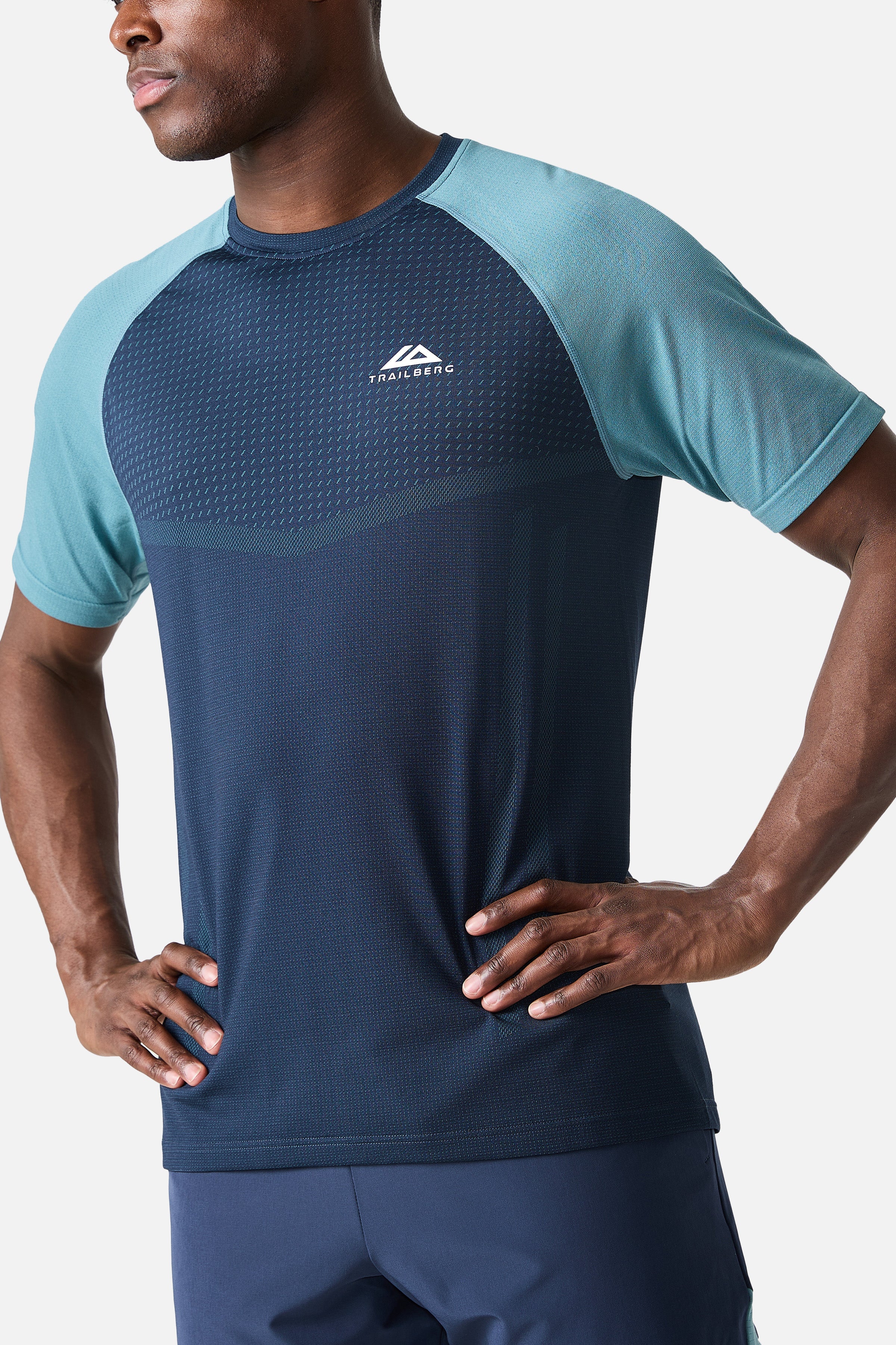 Rapid Dash Seamless Tee - Storm Blue/Polar Breeze
