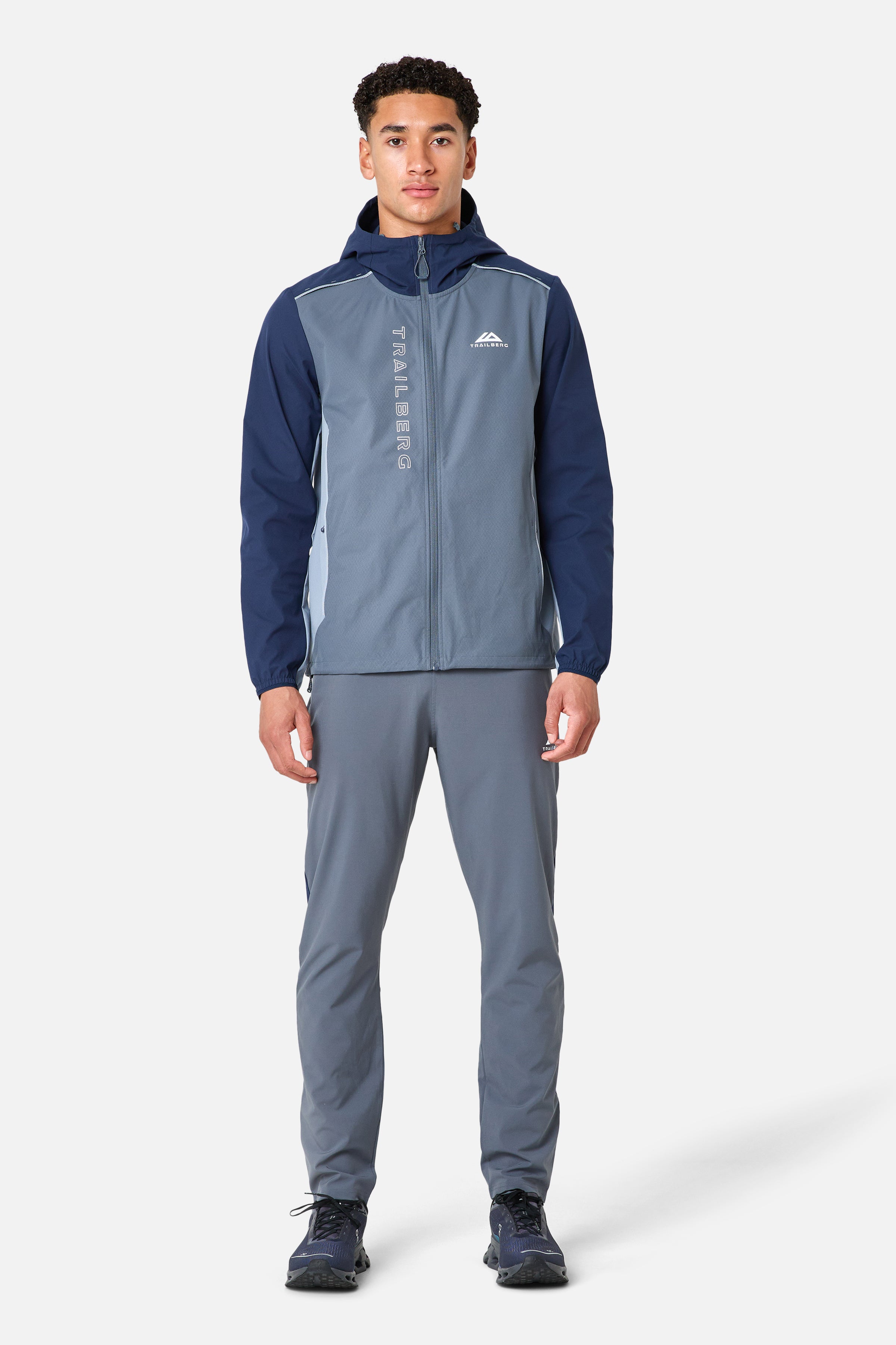 AW25 Triathlon Tracksuit - Storm Grey/Navy Blue