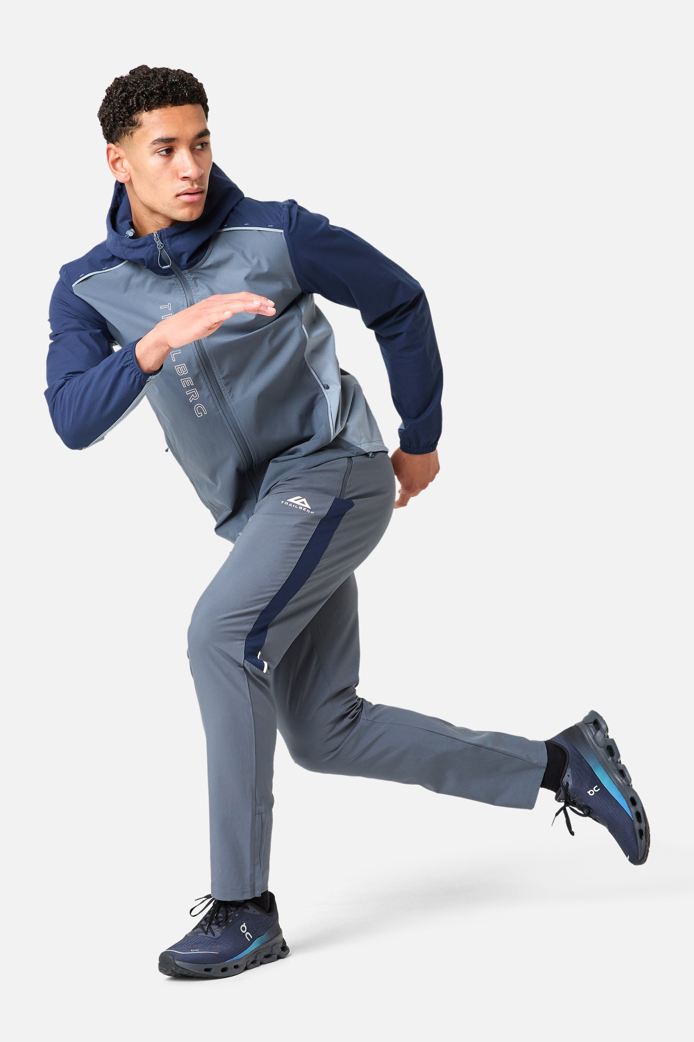 AW25 Triathlon Tracksuit - Storm Grey/Navy Blue