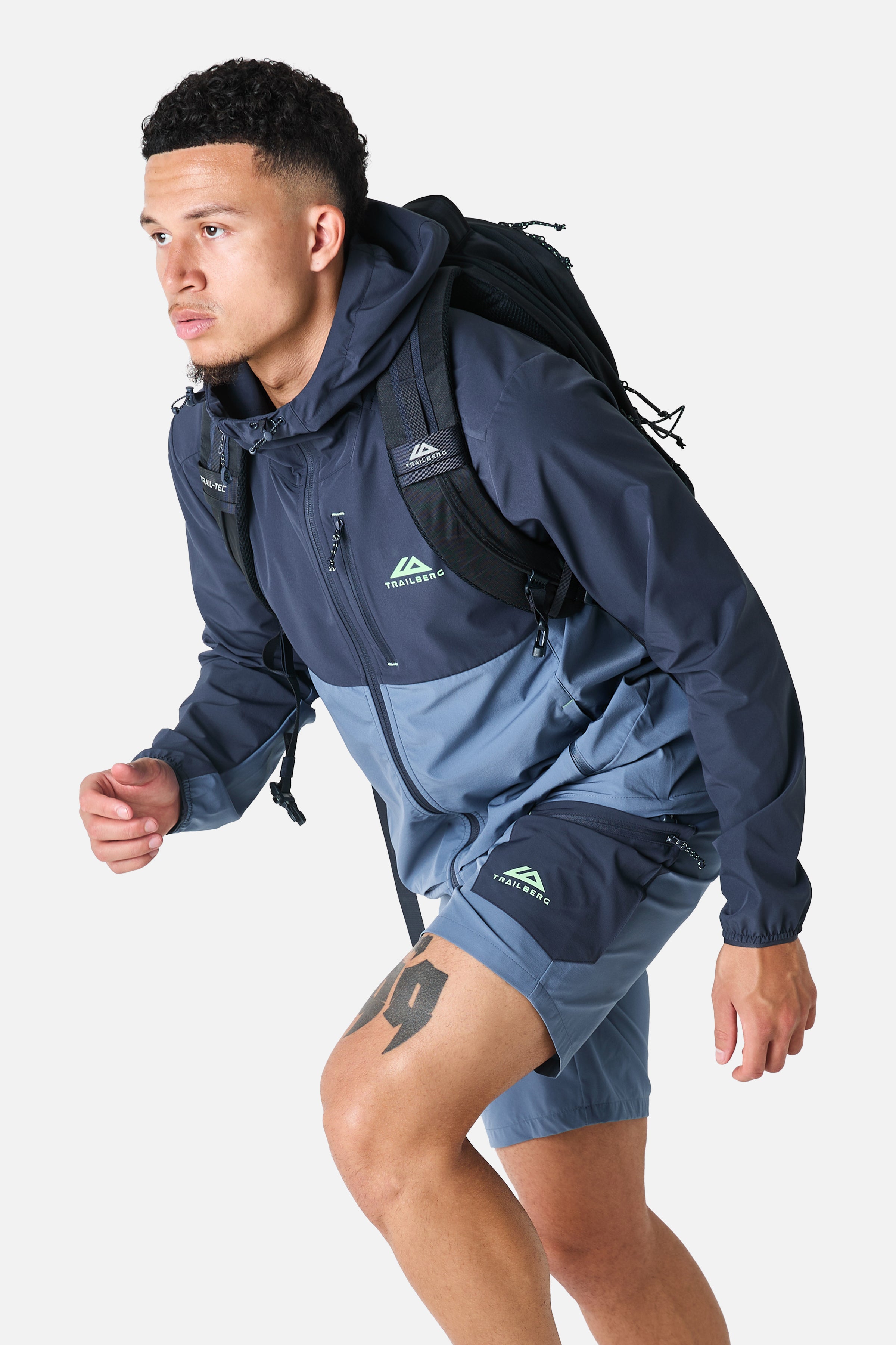 Oberland Hood - Breeze/Storm Blue