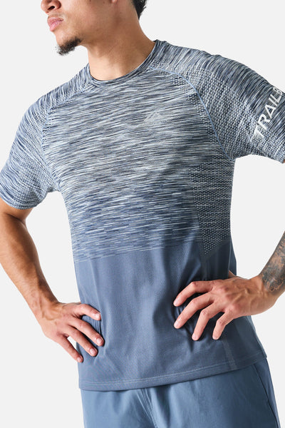 Arc Seamless Tee - Breeze/Storm Blue/Skylar/White