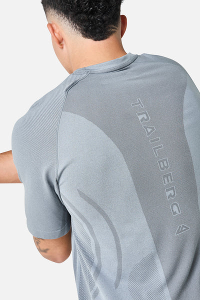 Fusion Seamless Tee - Lunar Grey/Graphite Grey