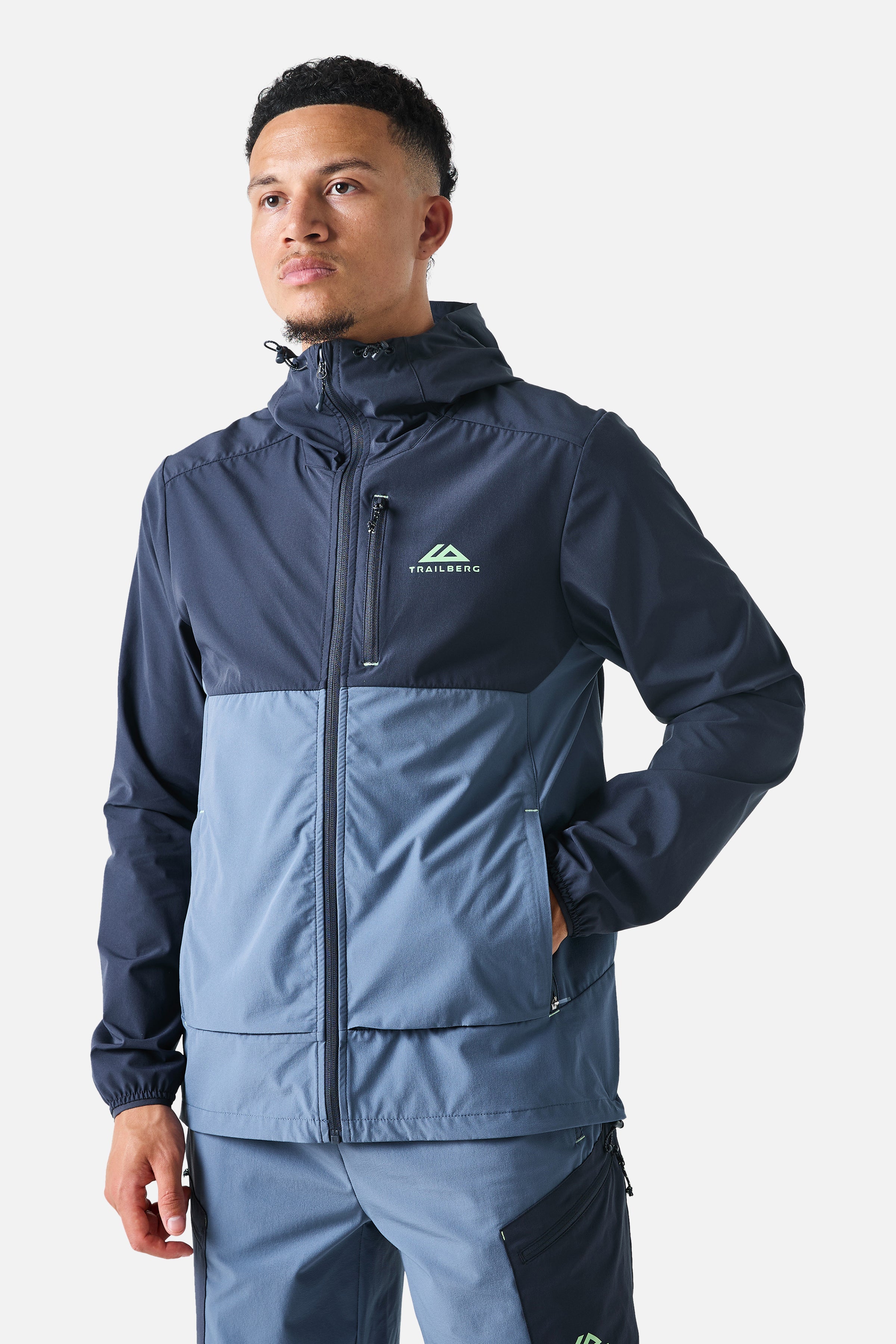 Oberland Hood - Breeze/Storm Blue