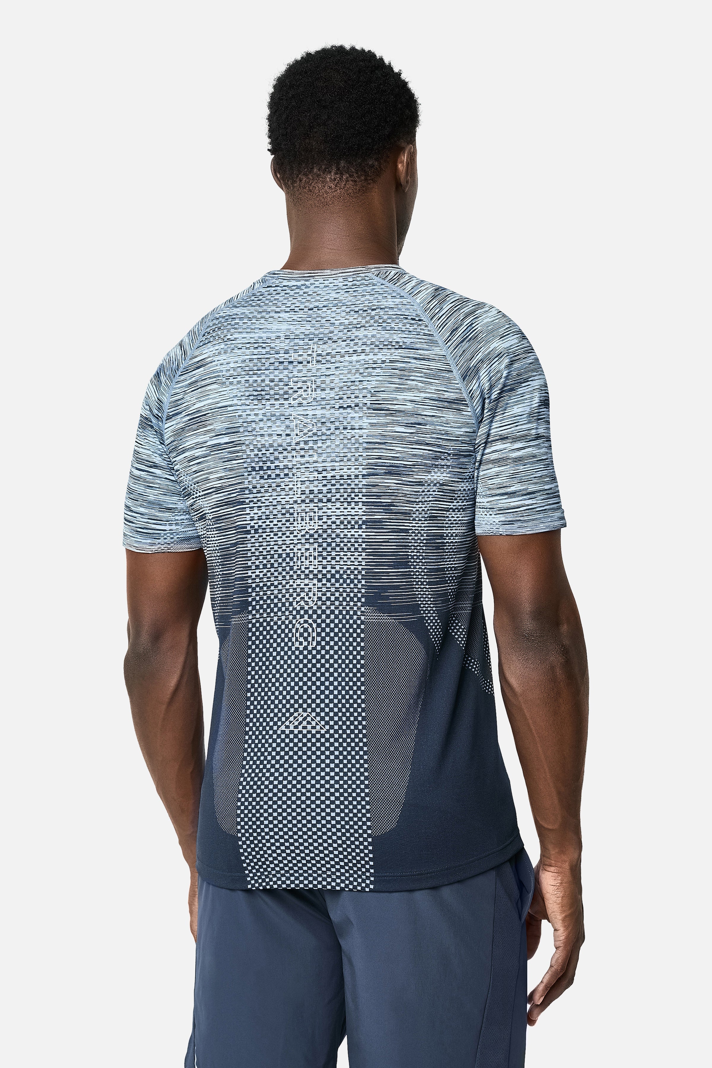 Apex Seamless Tee - Storm Blue/Steel Blue/Iceberg Blue/White