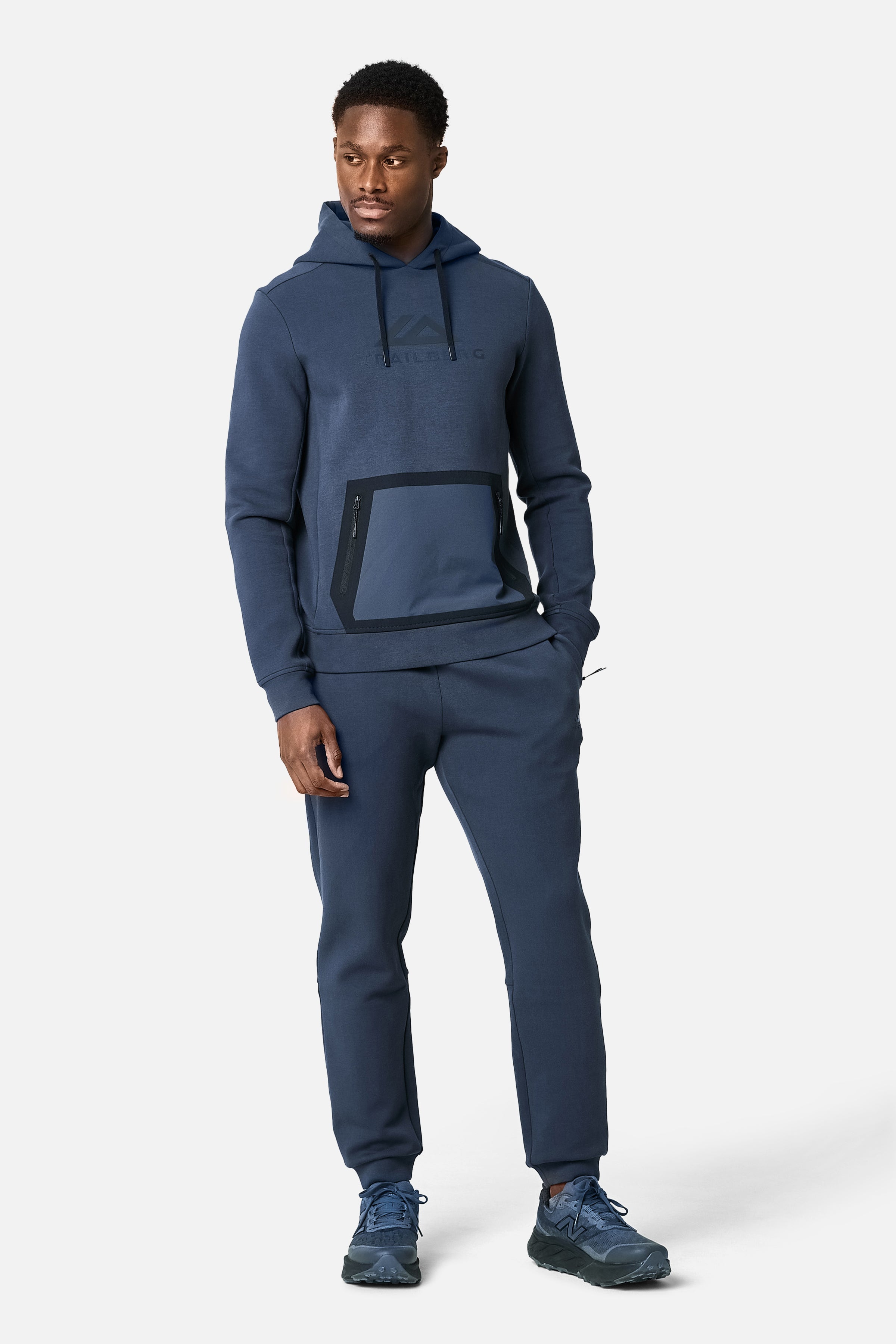 Energy Fleece Hood - Storm Blue