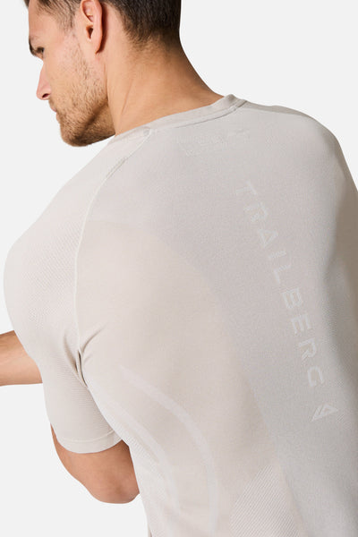 Fusion Seamless Tee - Pebble Stone/Frosted Ridge