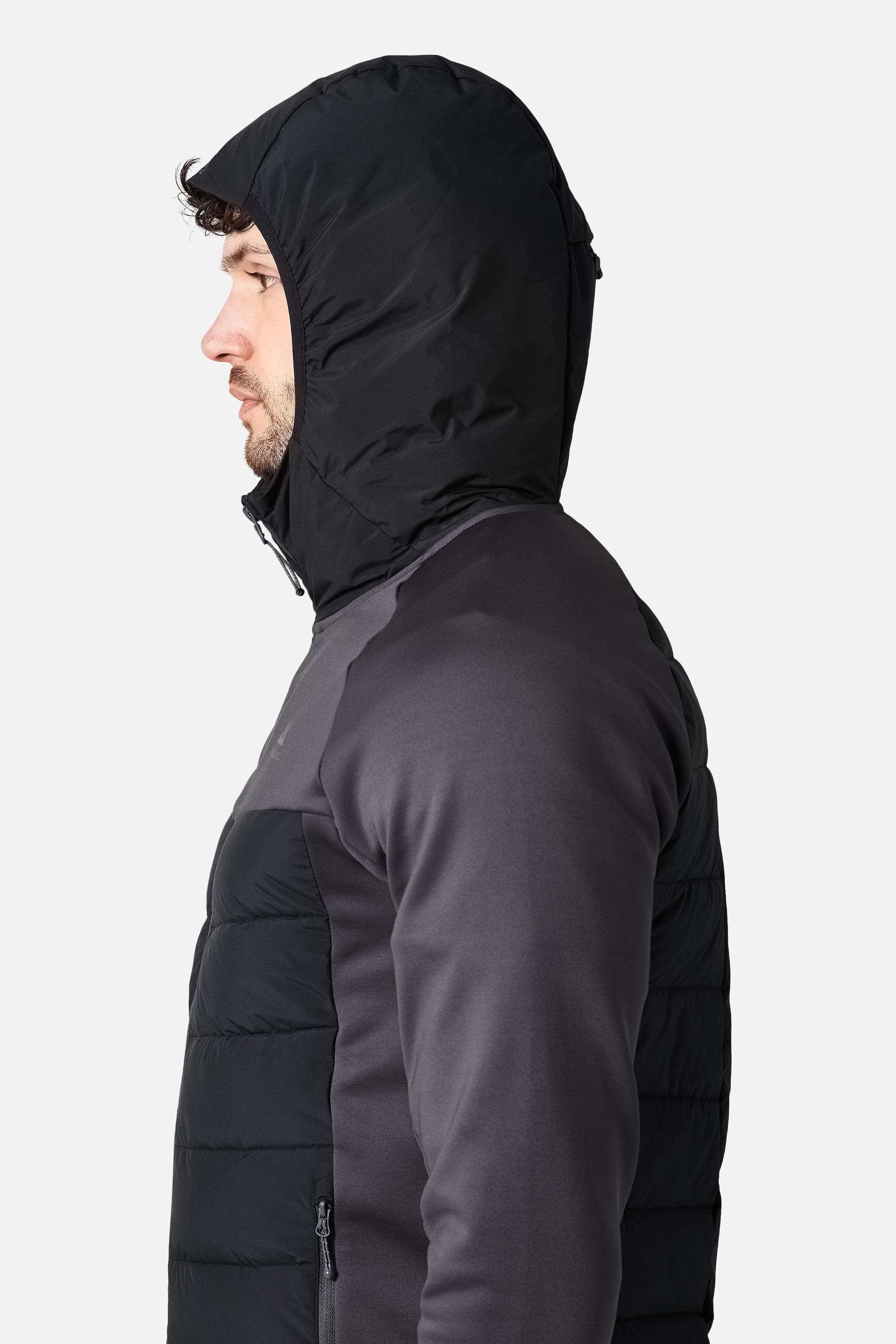 Rhine Winterised Hybrid Hood - Volcano Grey/Black
