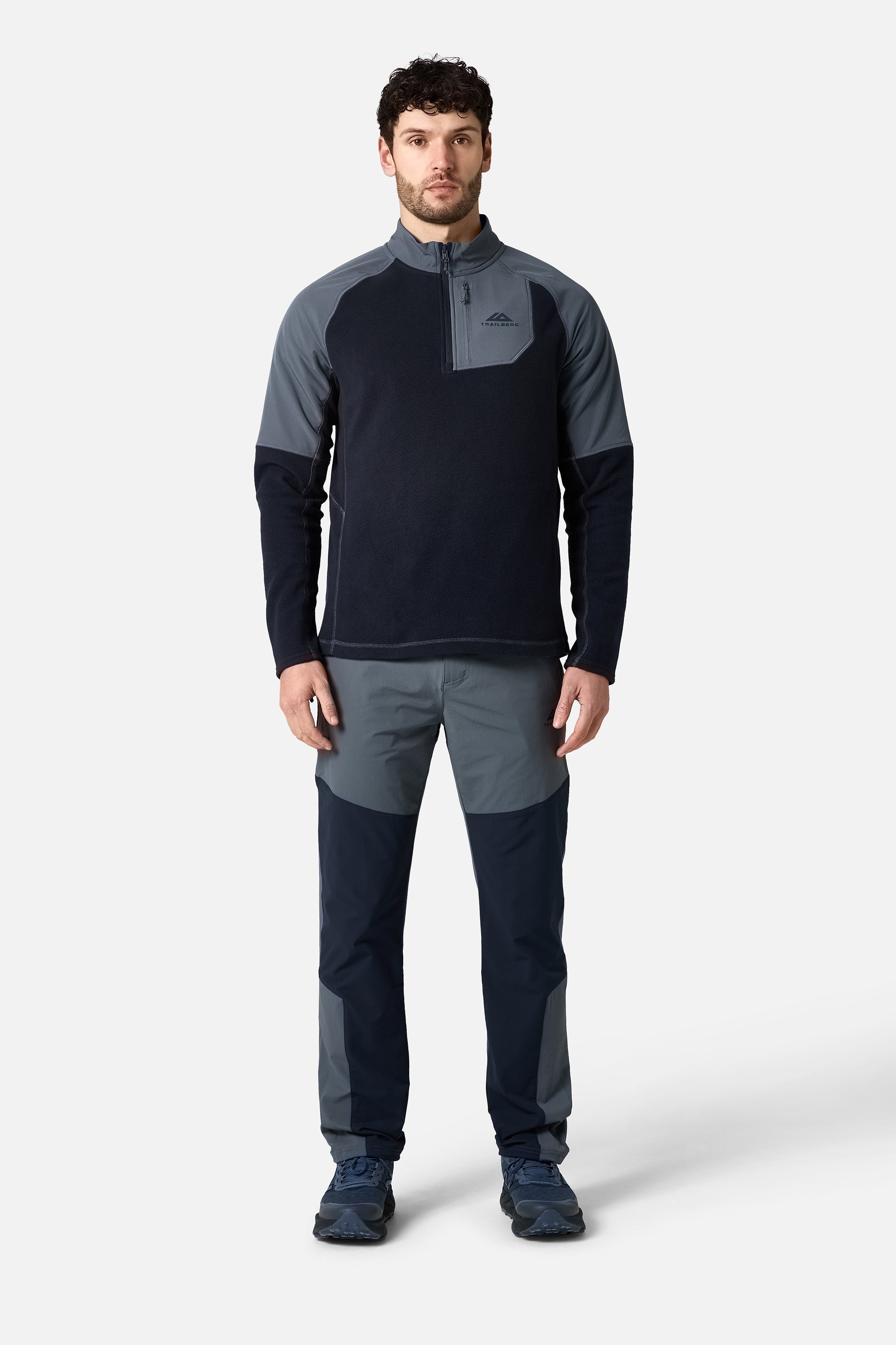 Sierra 1/4 Zip - Deep Ocean/Storm Grey