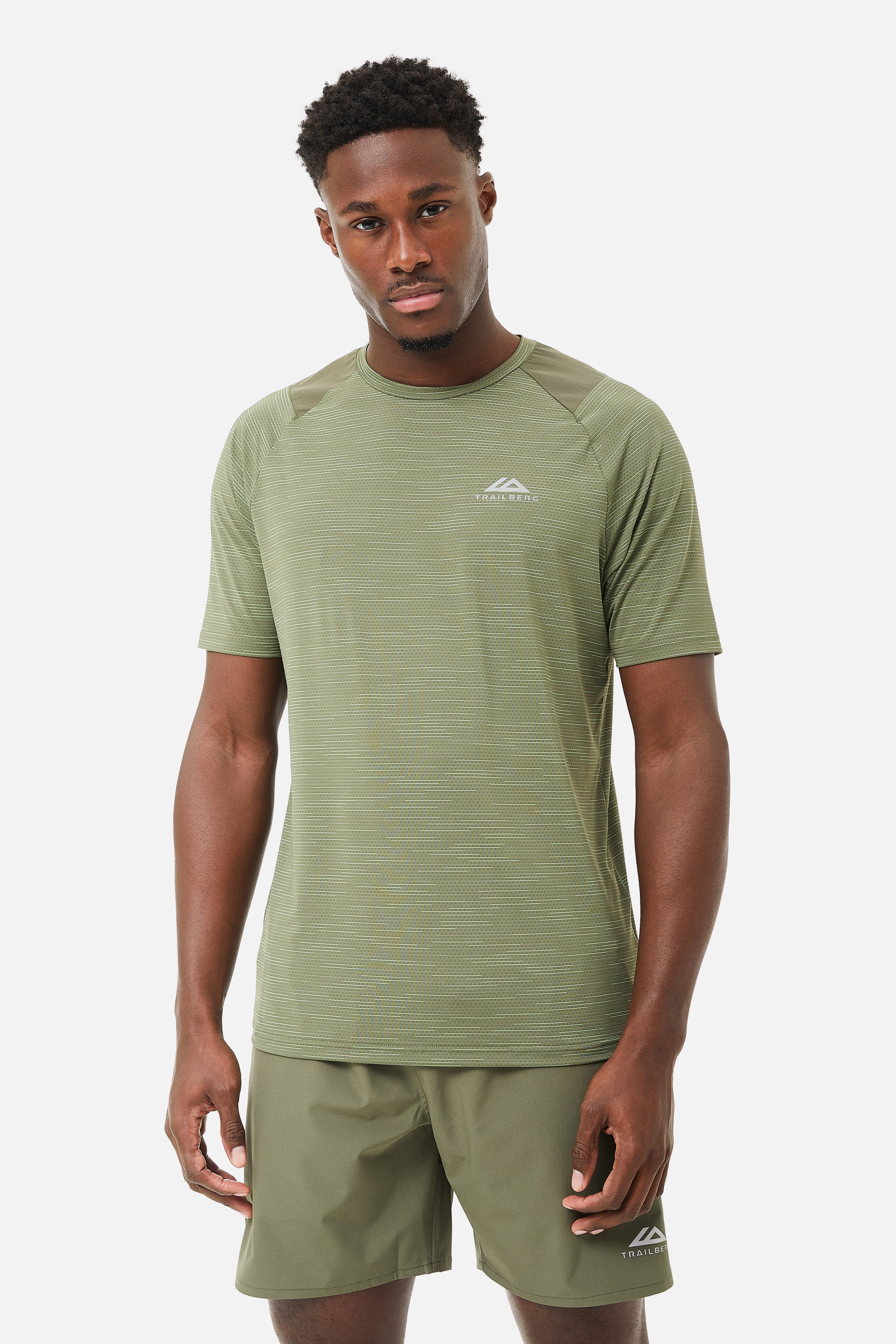 ELEMENT 2.0 TEE - KHAKI/NEON LIME