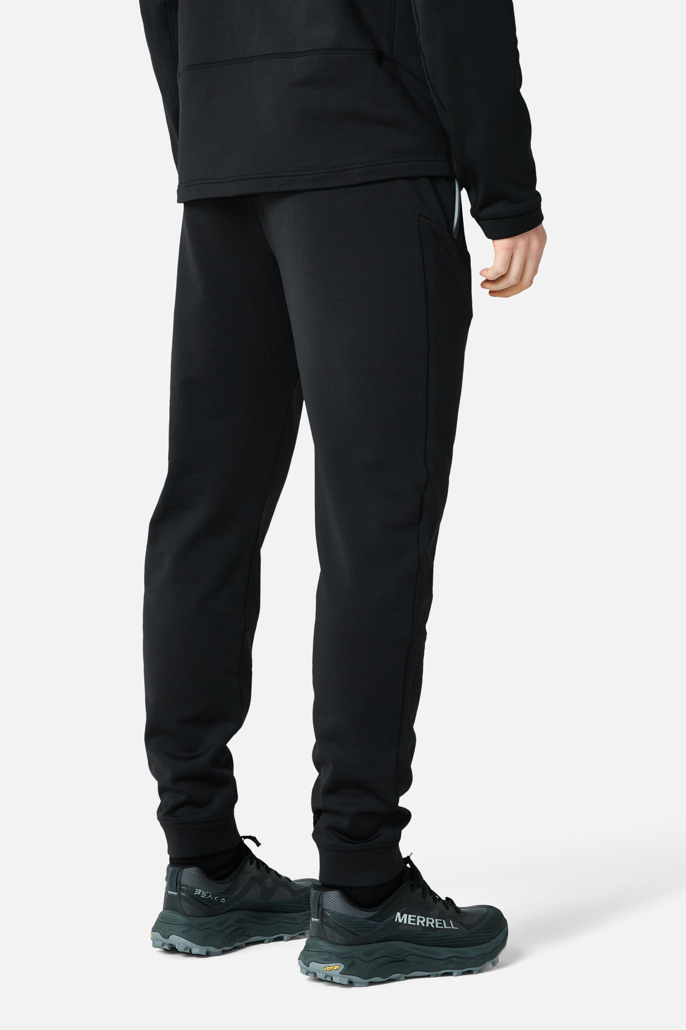 Vale Gridded Fleece Tracksuit - Black