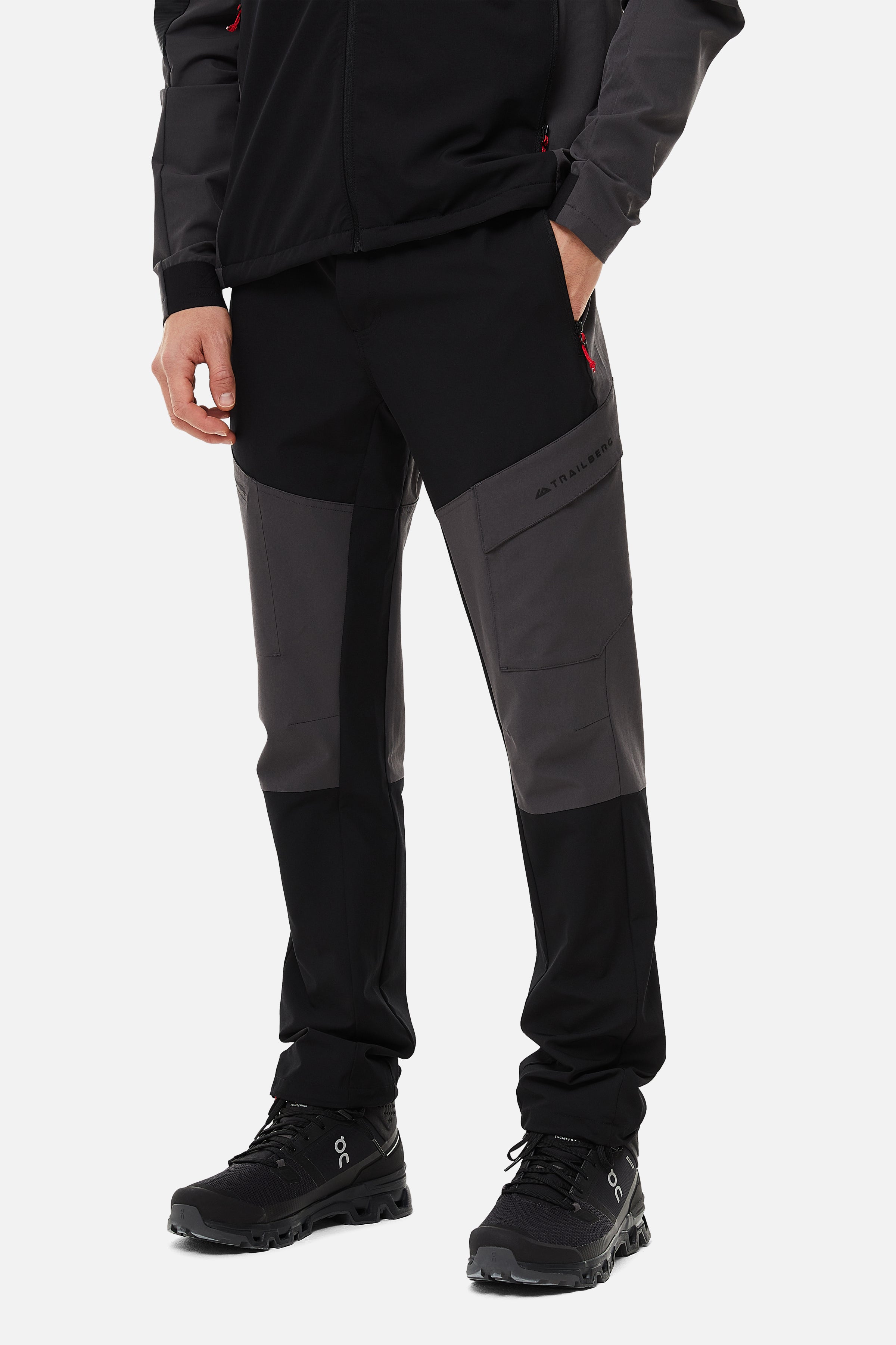 ELBRUS 3.0 QUARTER ZIP PANT SET - BLACK/GREY