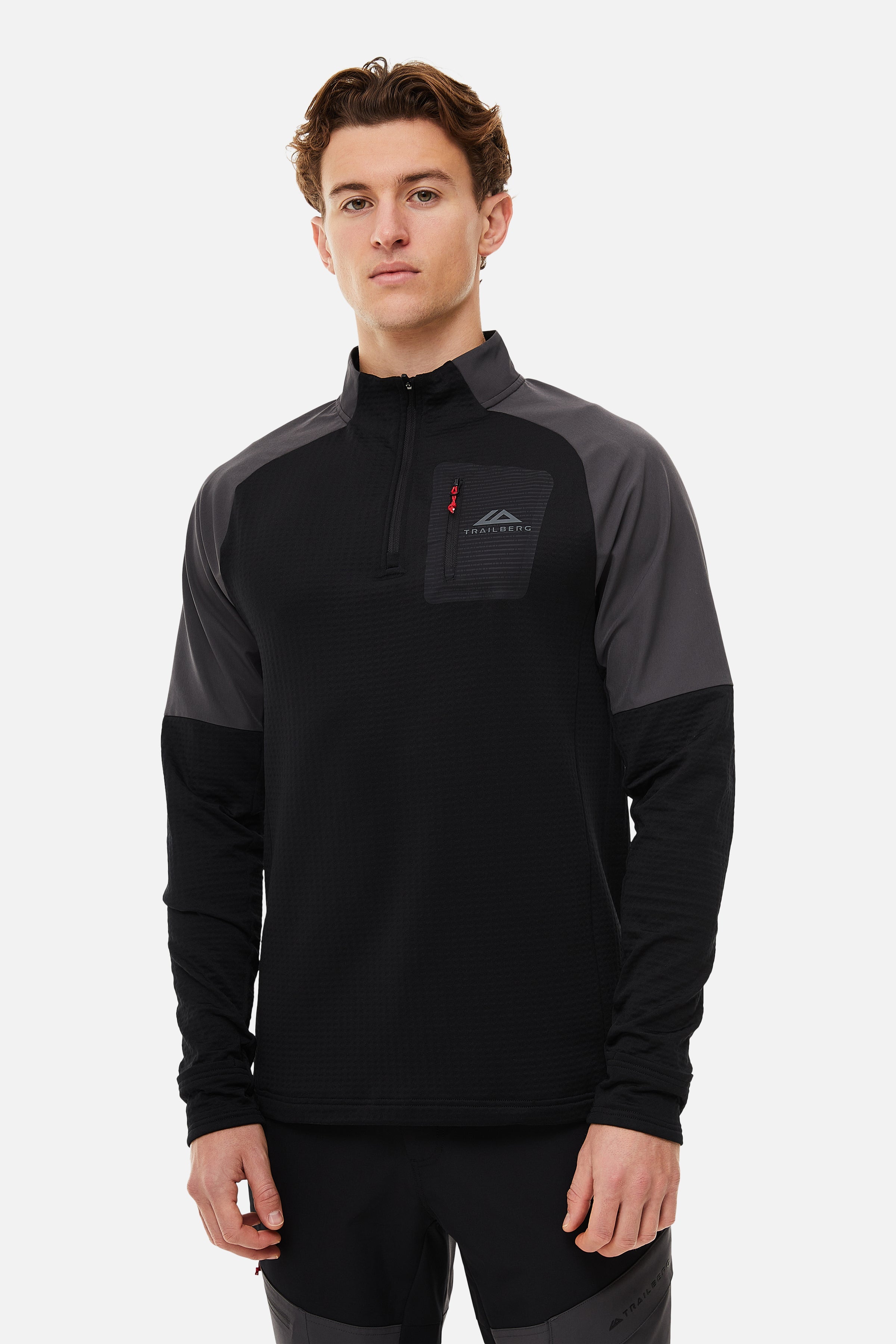 ELBRUS 3.0 QUARTER ZIP - BLACK/GREY