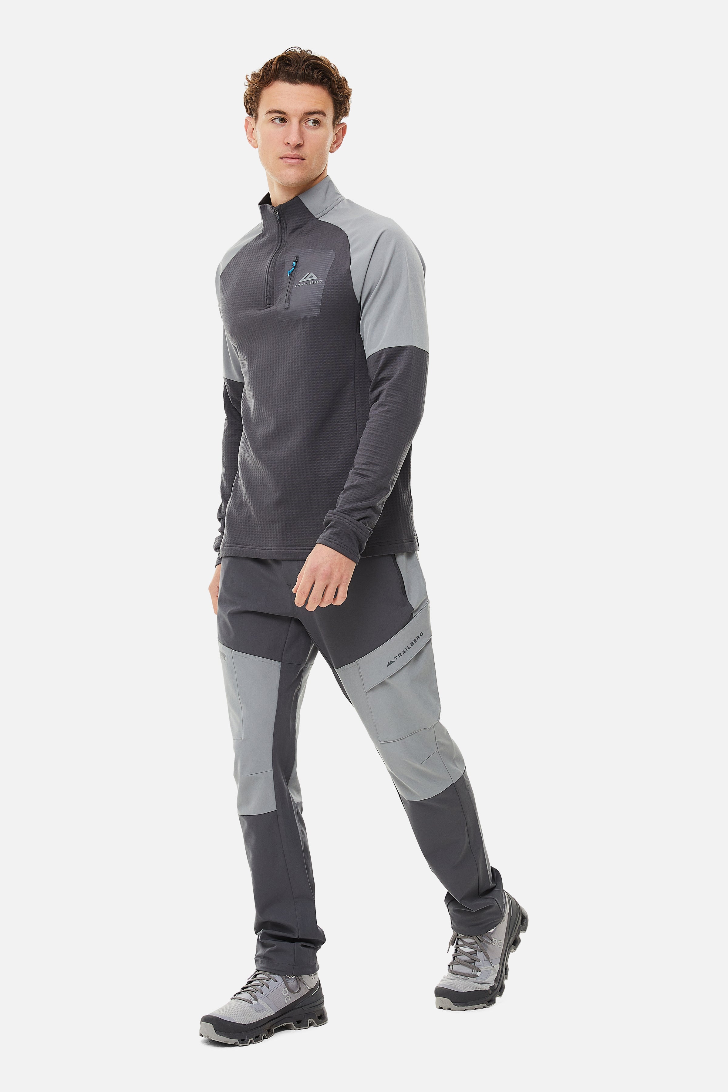 ELBRUS 3.0 QUARTER ZIP PANT SET - GREY/LIGHT GREY