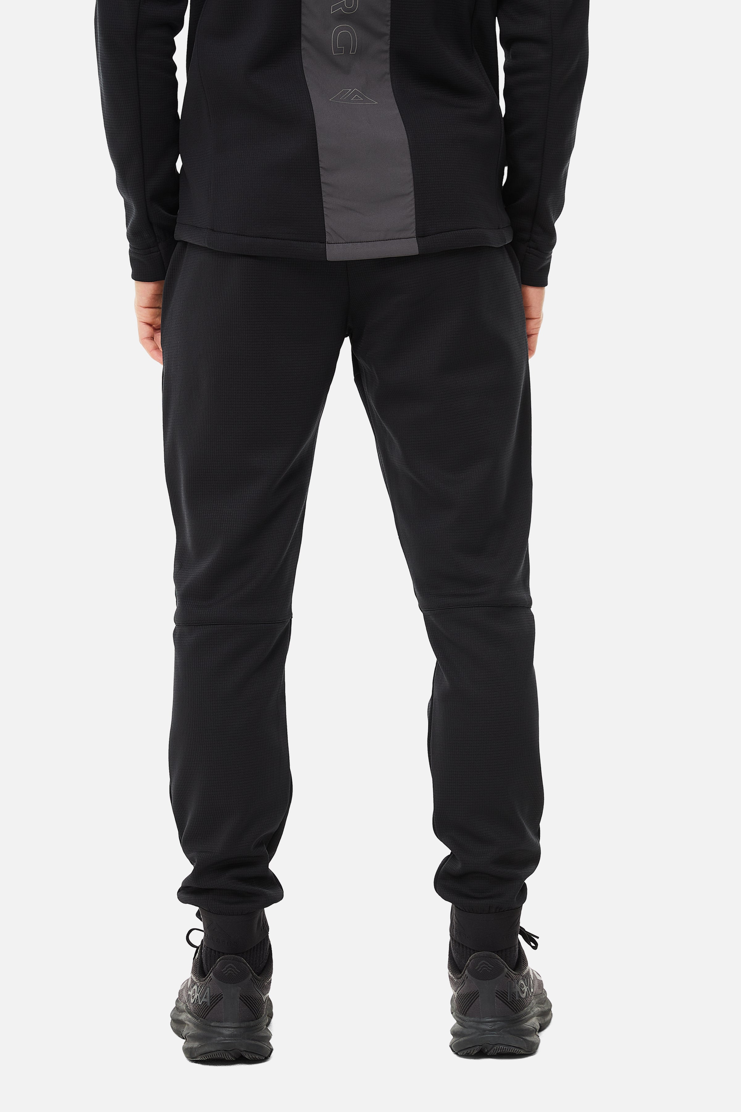 GLACIER FLEECE PANT - BLACK/GREY