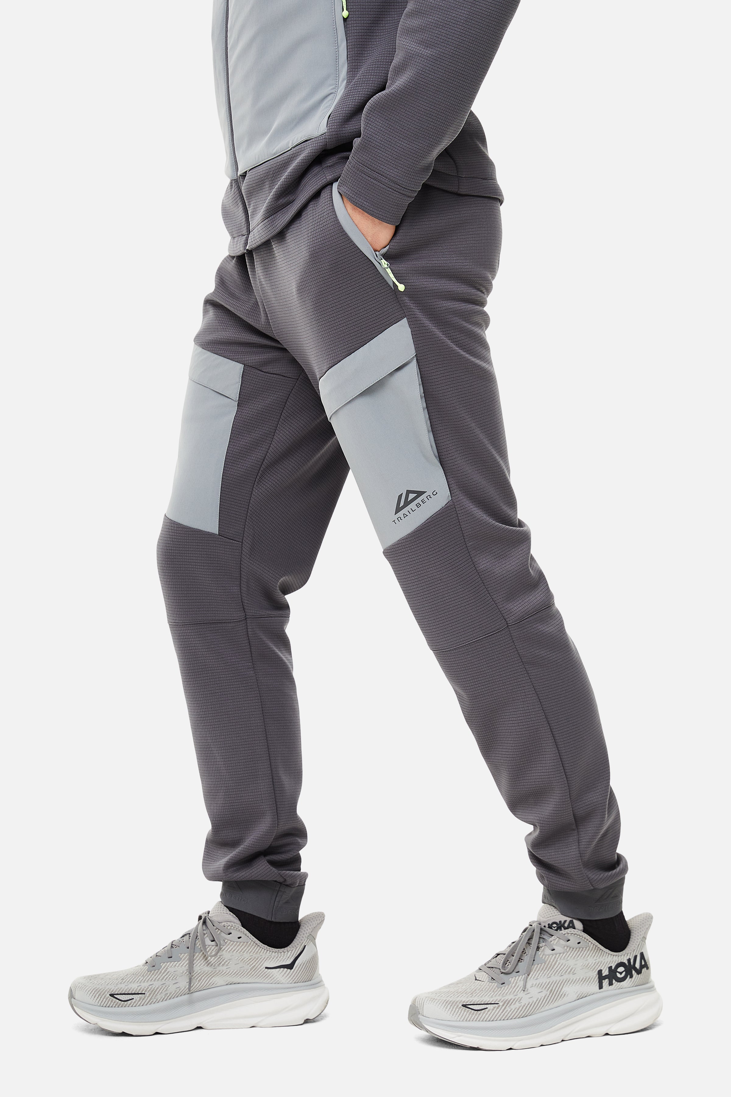 GLACIER FLEECE TRACKSUIT - CHARCOAL/GREY