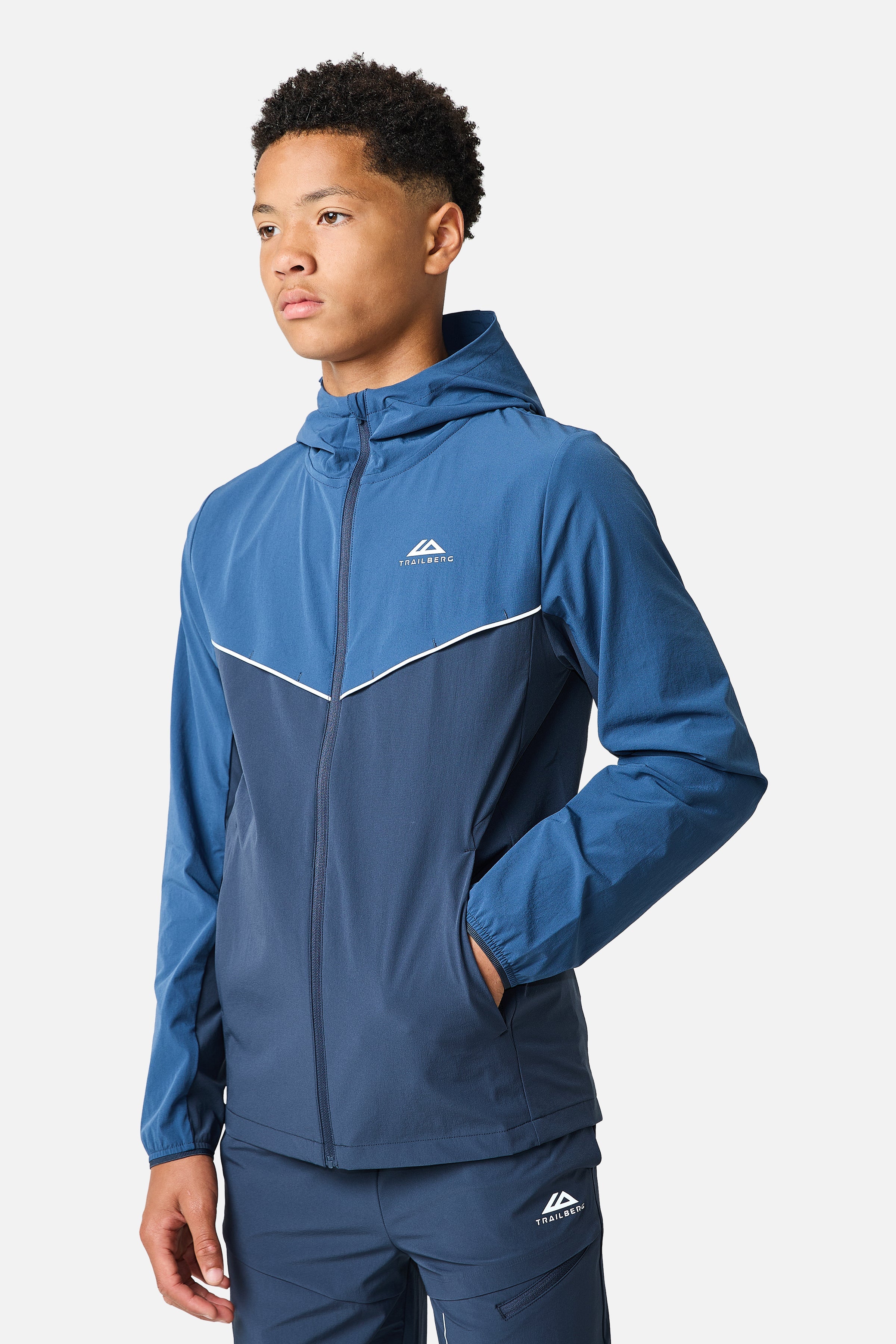 Boys Zion 2.0 Hood - Storm Blue/Midnight Blue