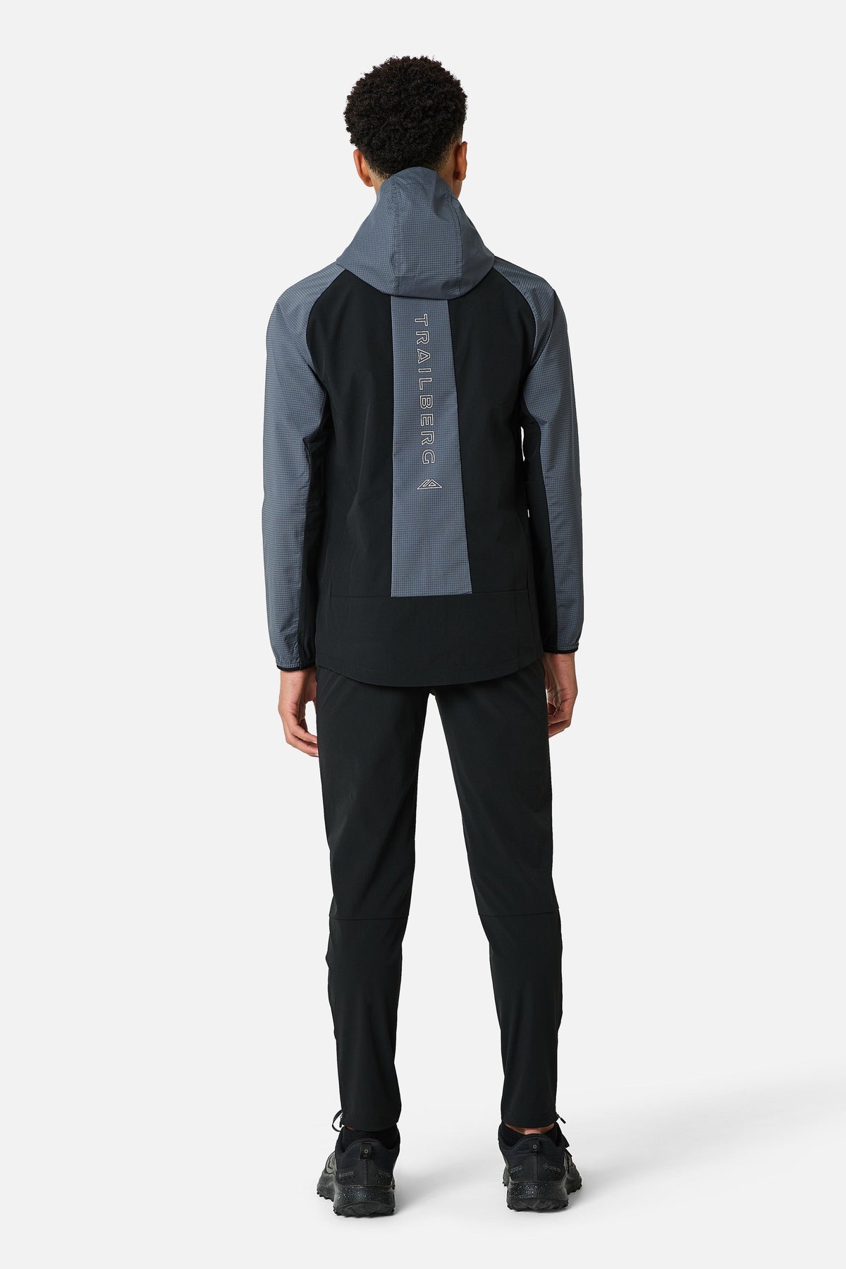 Boys Rapid Grid 2.0 Windbreaker - Black/Graphite Grey