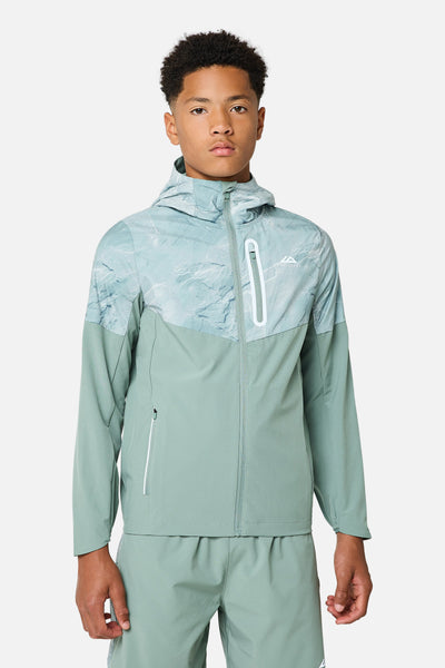 Boys Slate Tracksuit - Willow Green/Tide Mist