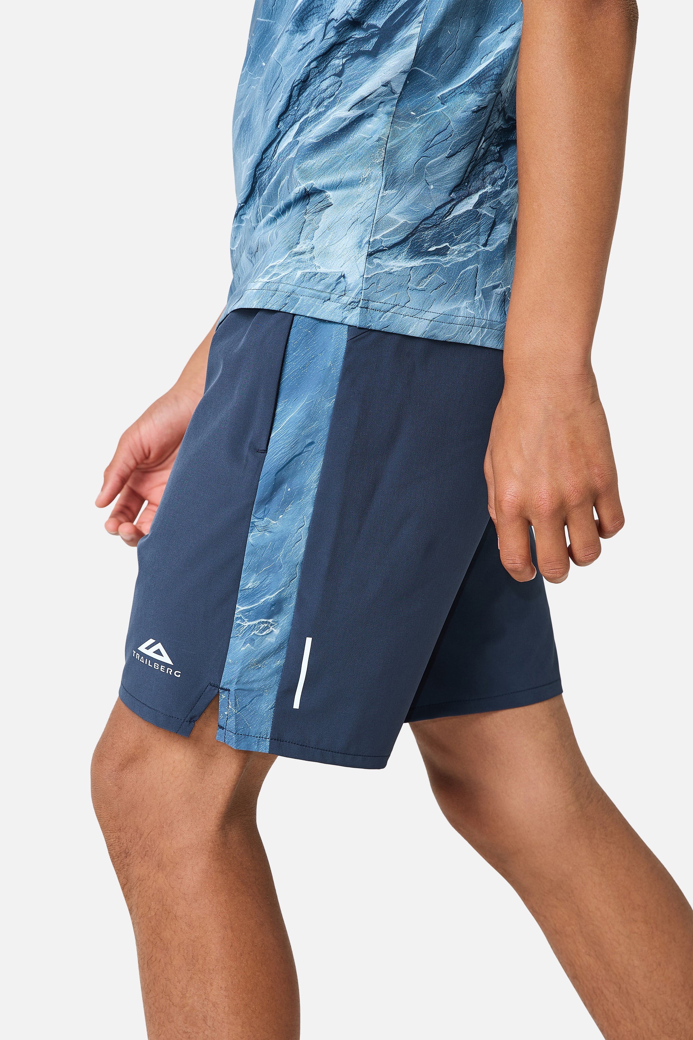 Boys Slate Short - Storm Blue/Washed Indigo