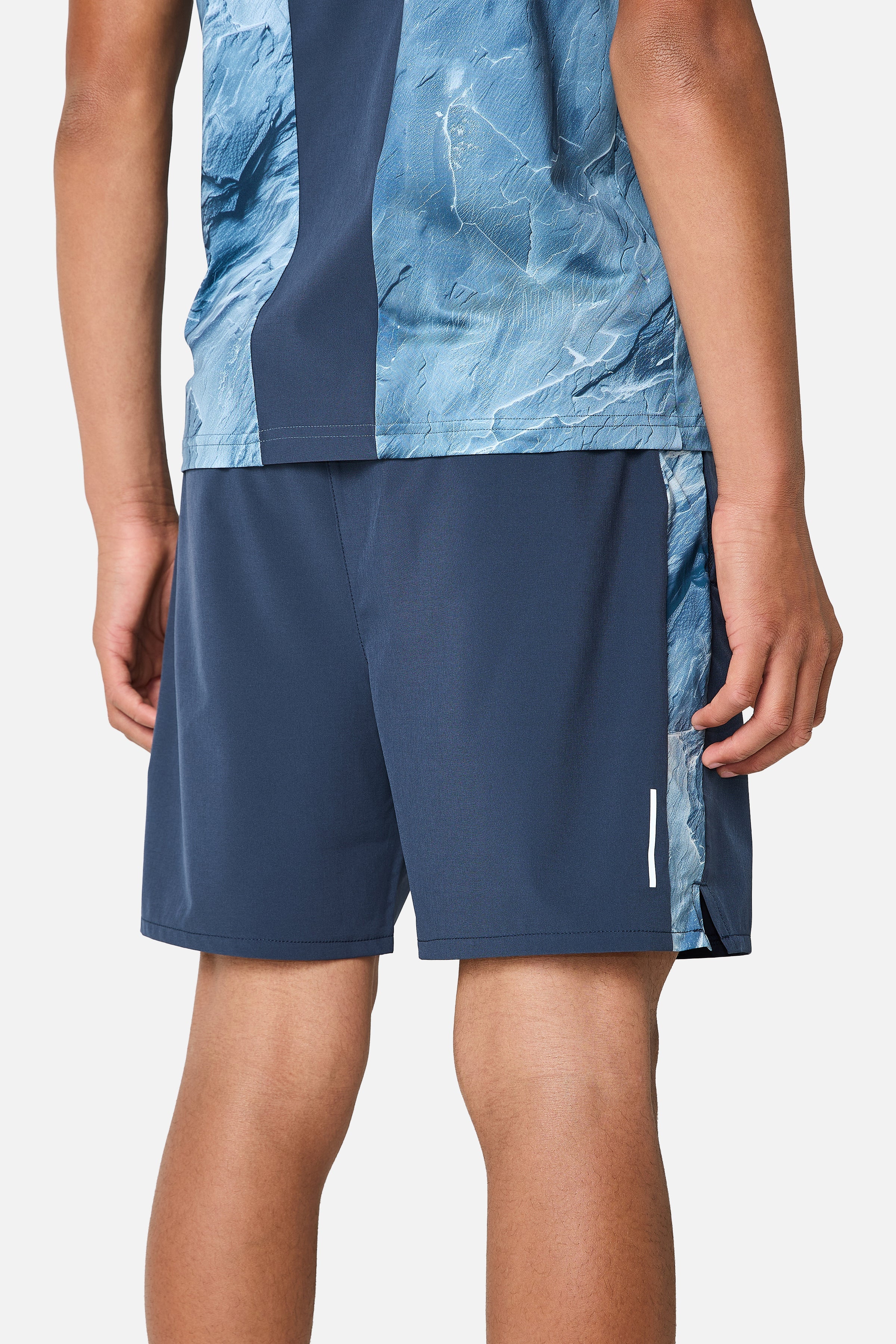 Boys Slate Short - Storm Blue/Washed Indigo