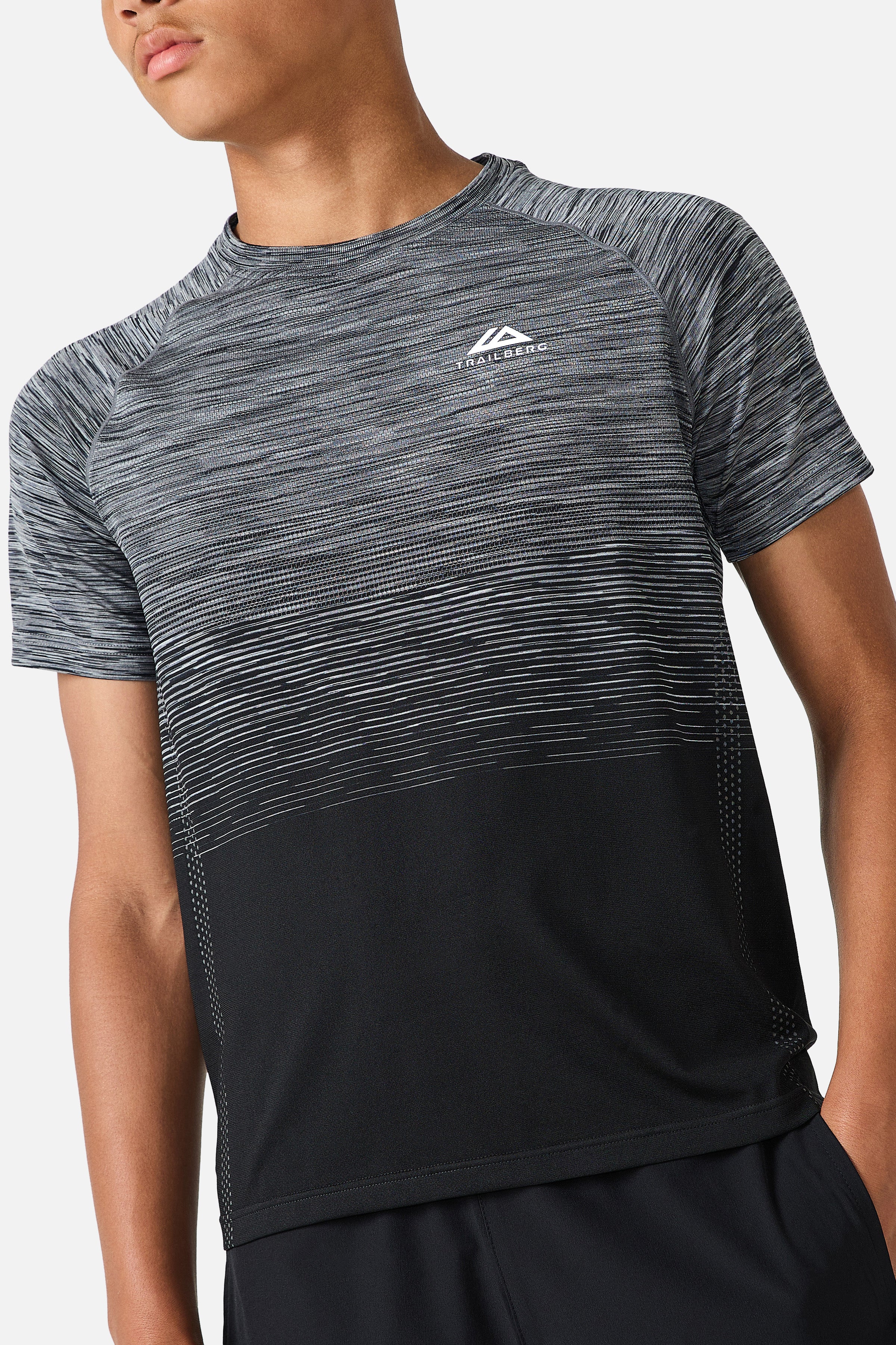 Boys Aero Seamless Essentials Twinset - Black/Graphite Grey