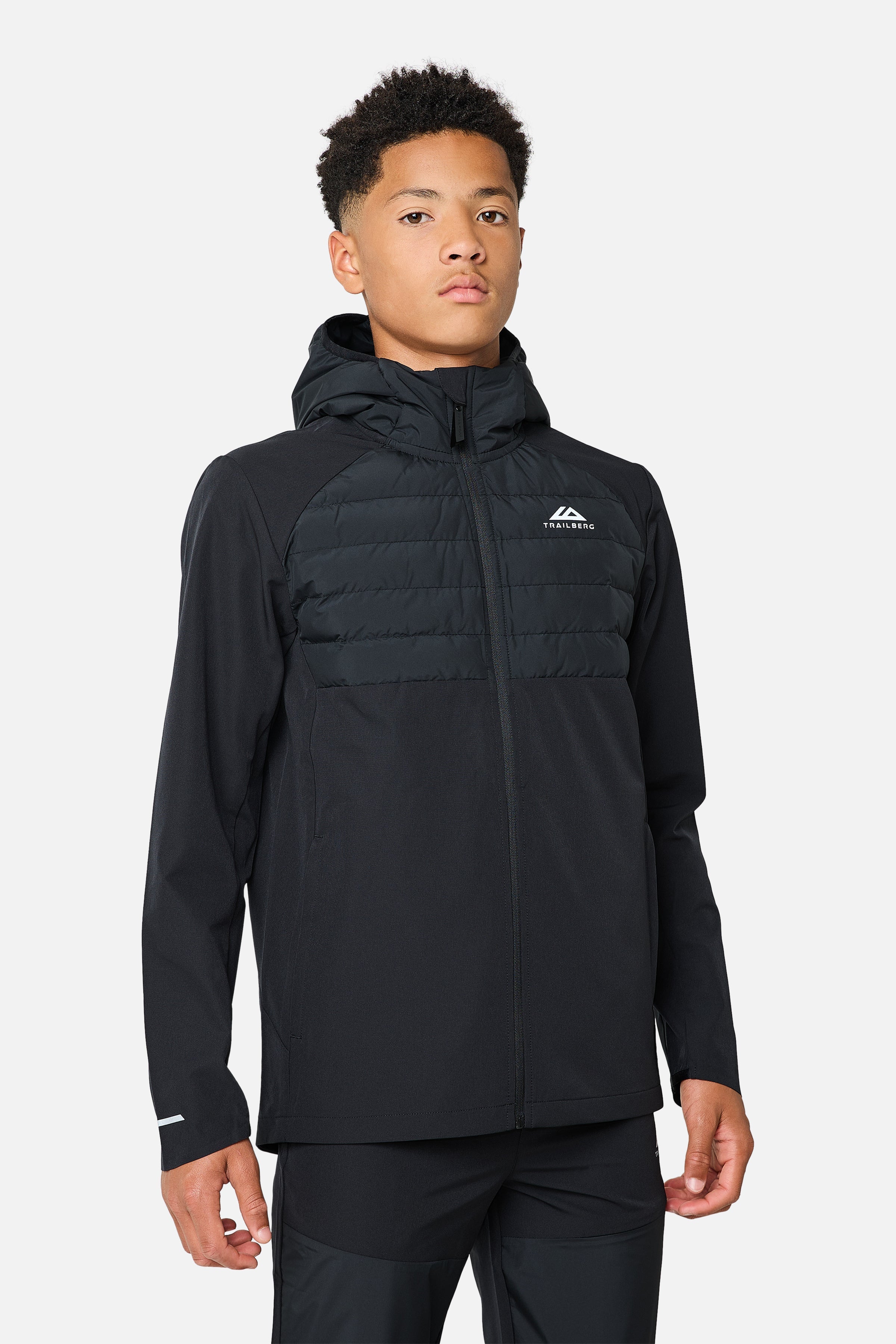 Boys Rhine Insulated Hybrid Jacket - Black