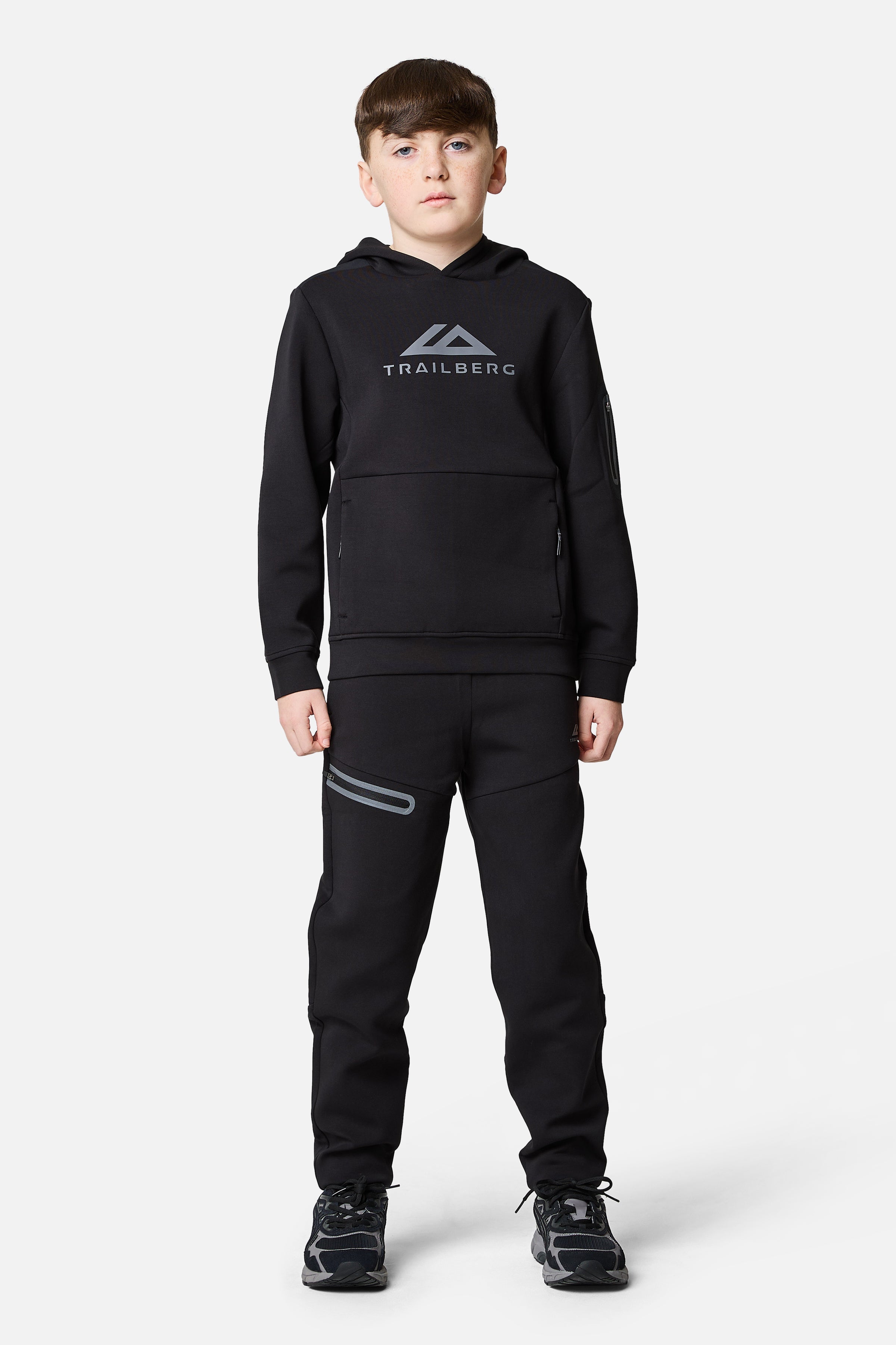 Boys Ignite Fleece Tracksuit - Black