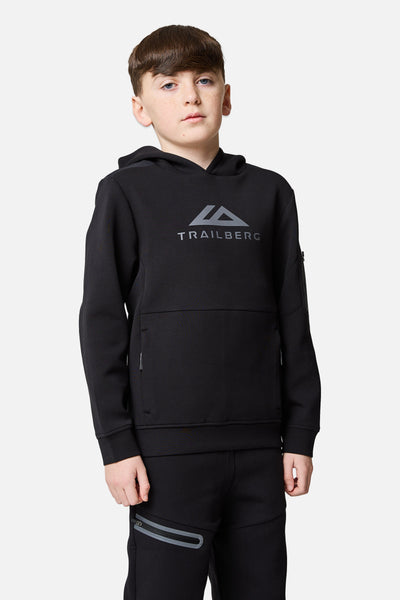 Boys Ignite Fleece Hood - Black