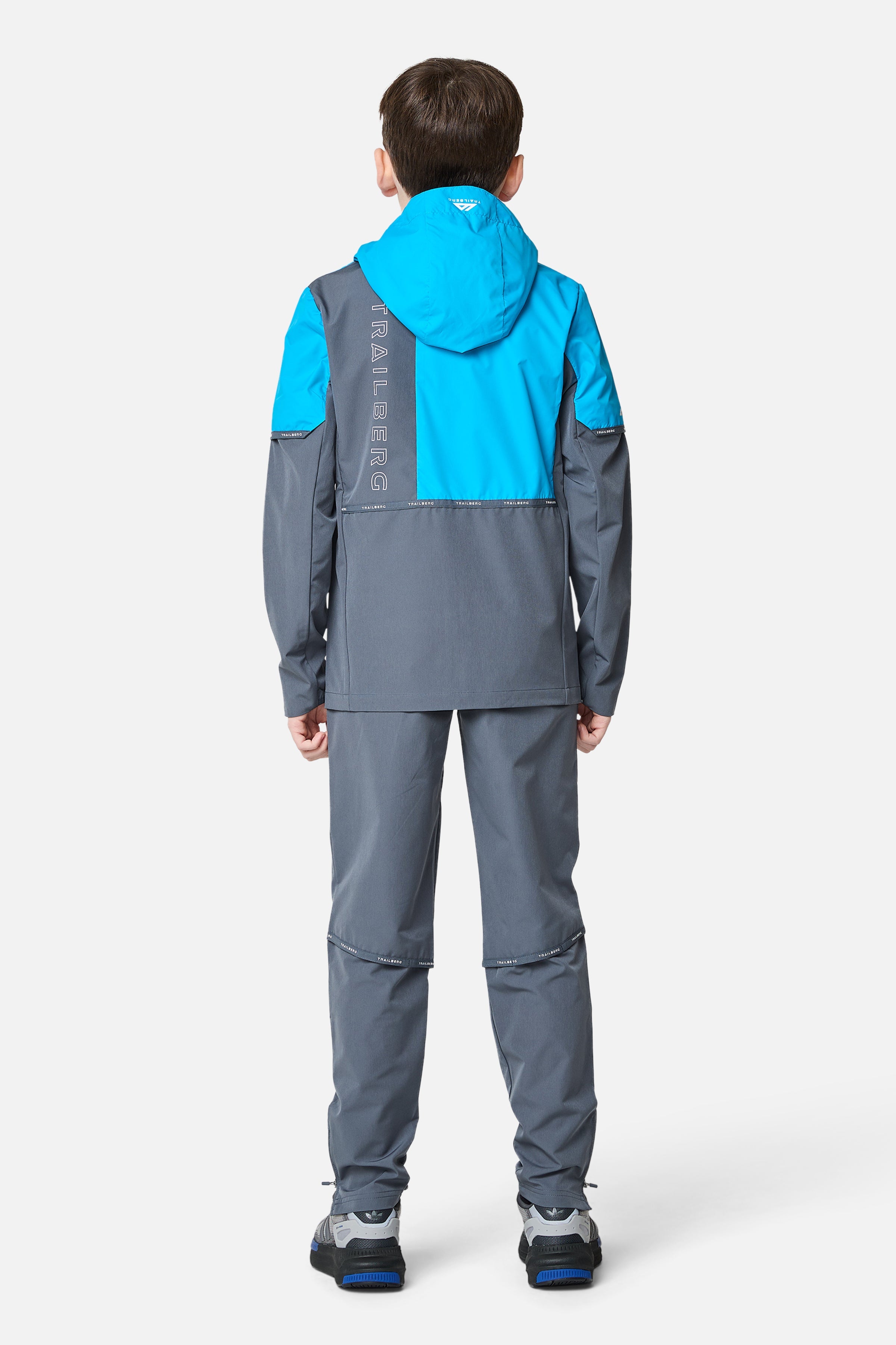 Boys Vertigo Tape Hood - Storm Grey/Mystic Ocean