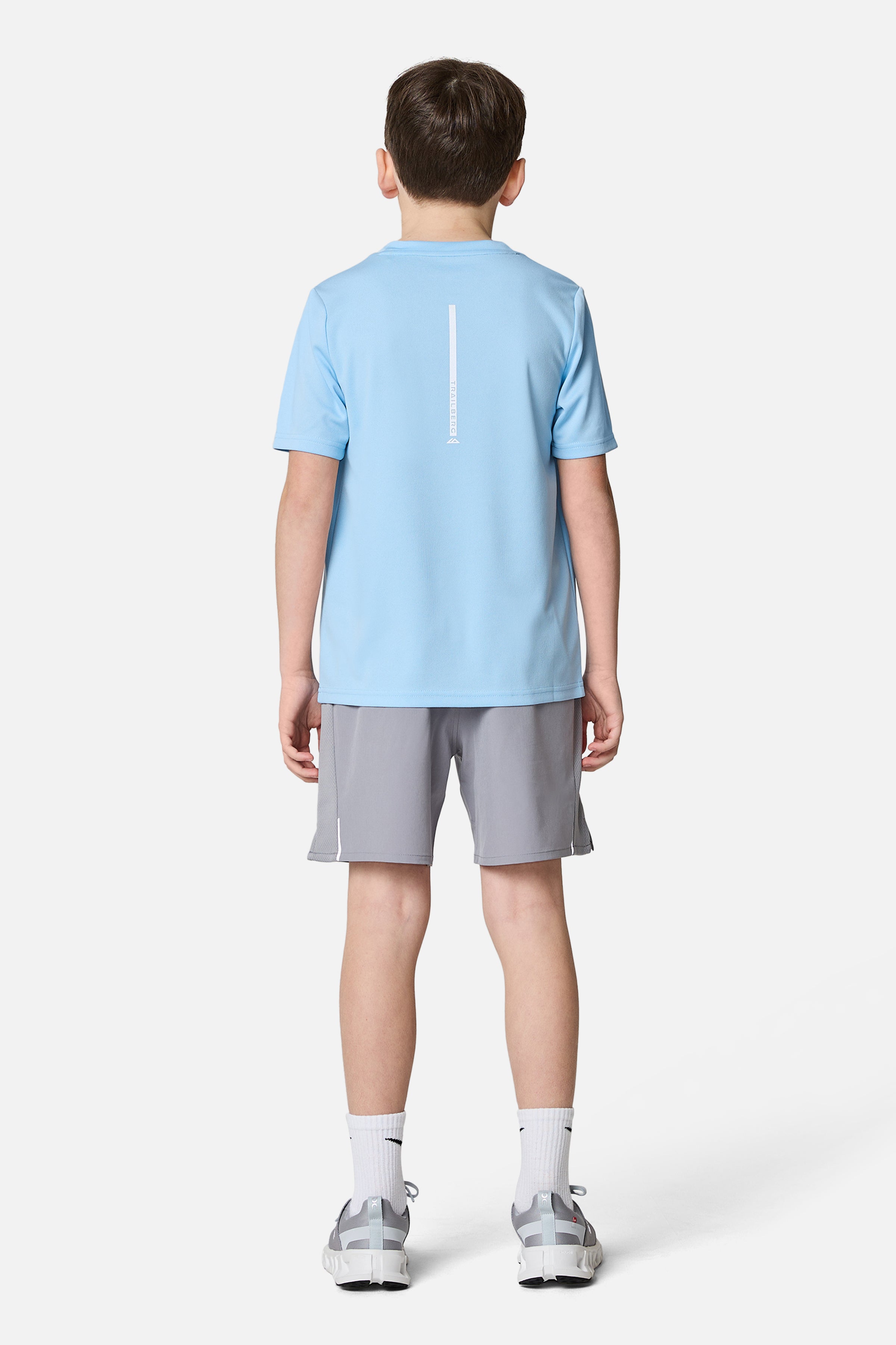 Boys Interval Tee - Dove Blue
