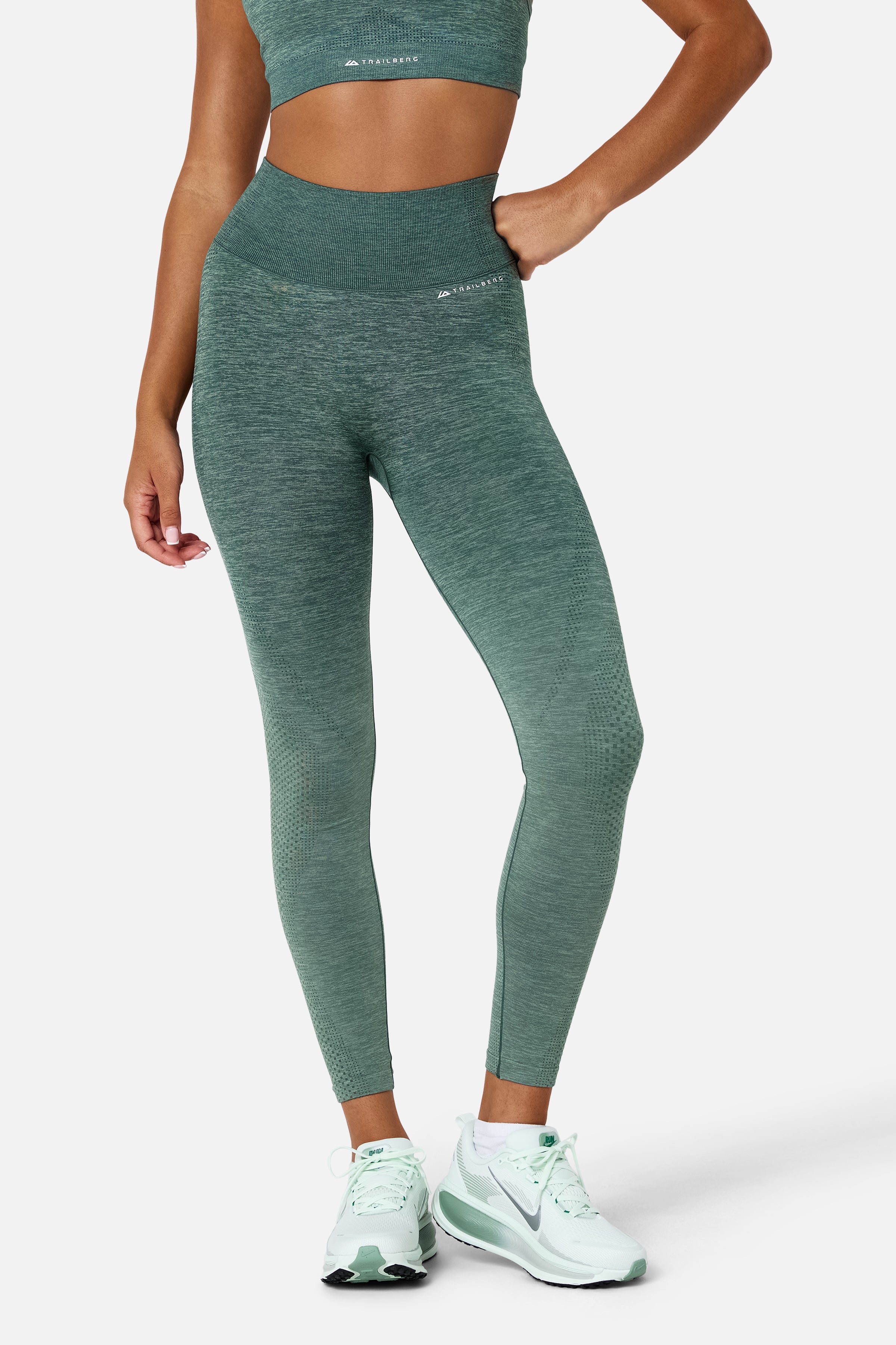 Womens Evocurve Seamless Jacket Set - Aloe Frost