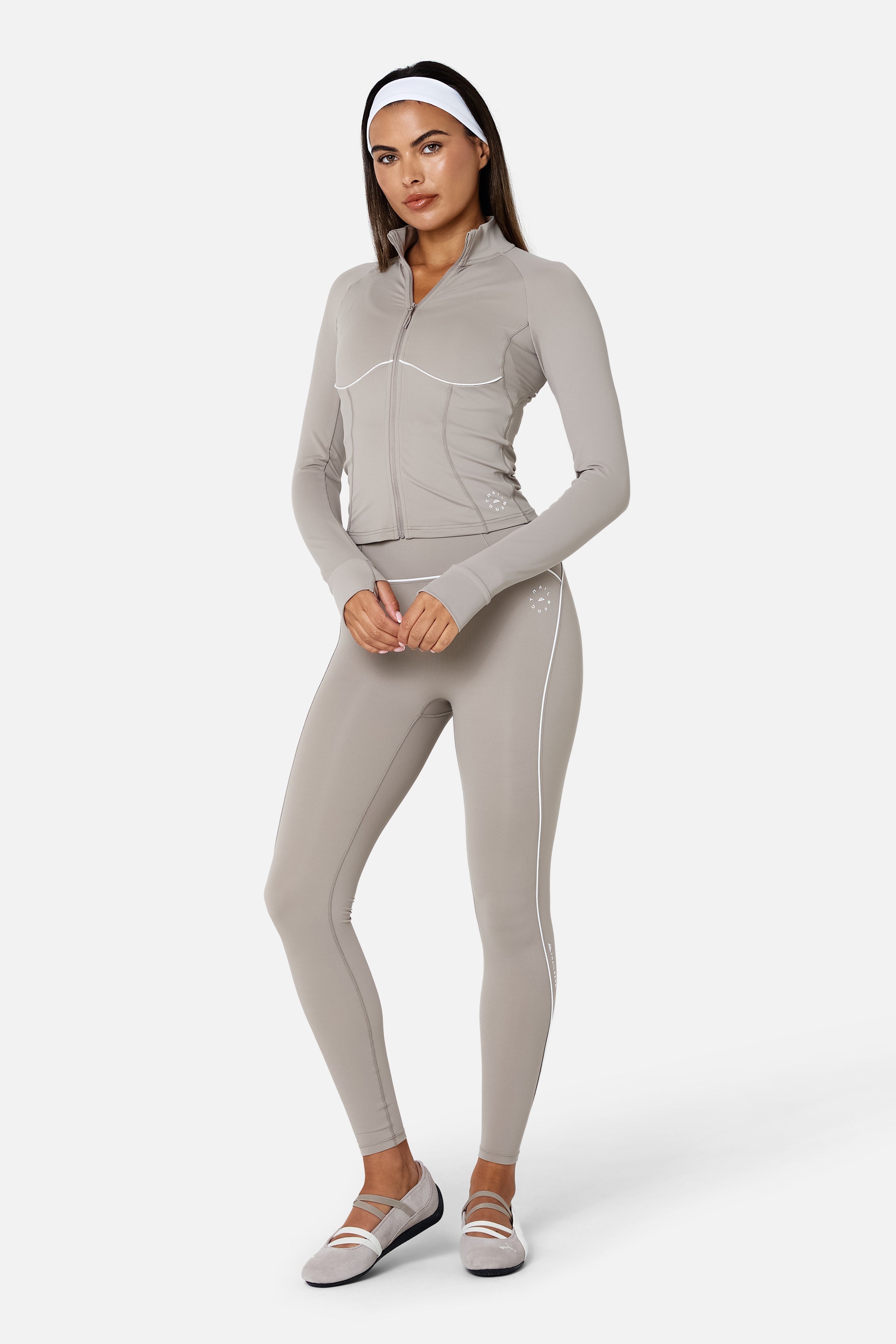 Womens Drift Jacket Set - Pale Taupe